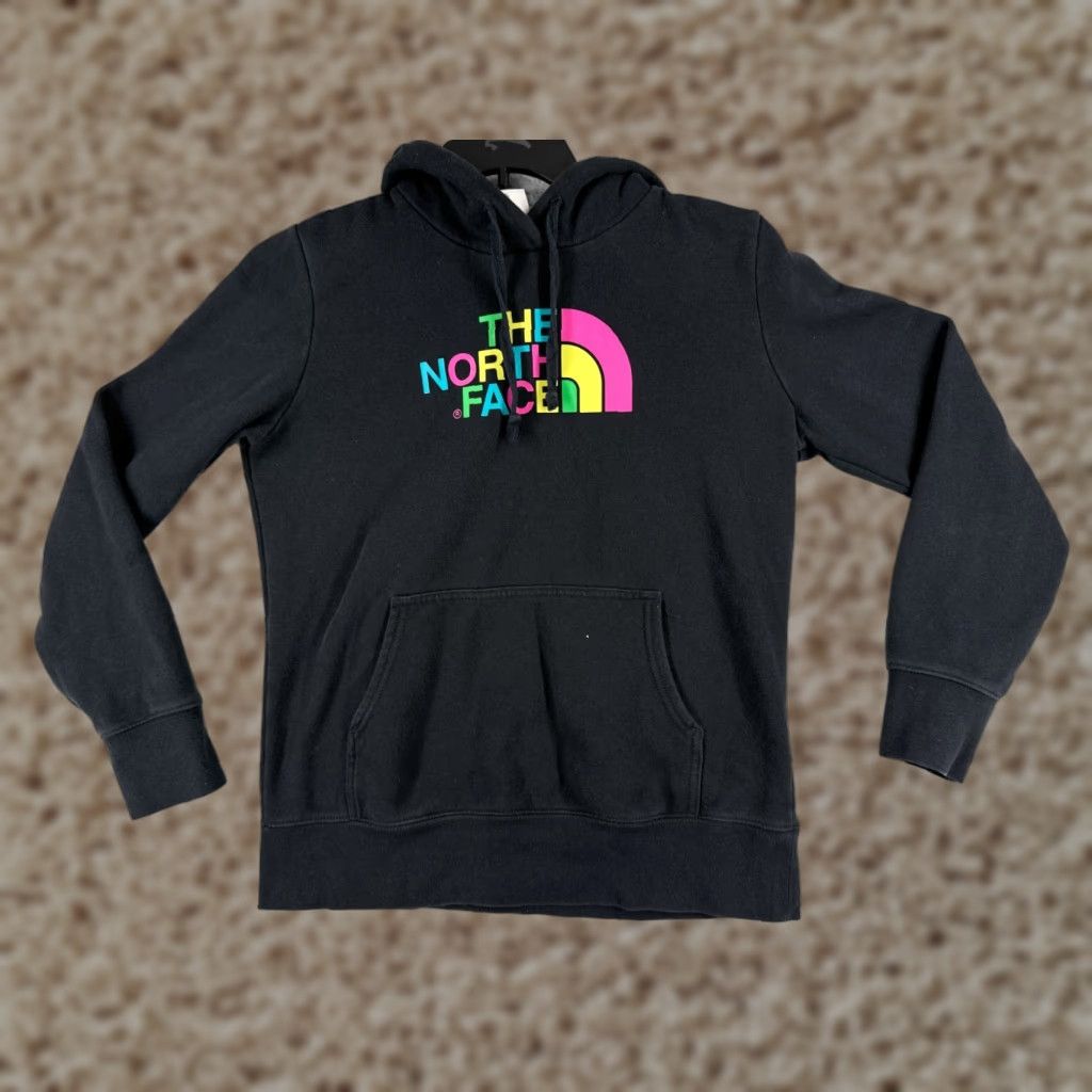 The North Face The North Face Hoodie Womens Medium Black Pullover Sweatshirt Pocket Cotton Blend Size M / US 6-8 / IT 42-44 - 1 Thumbnail
