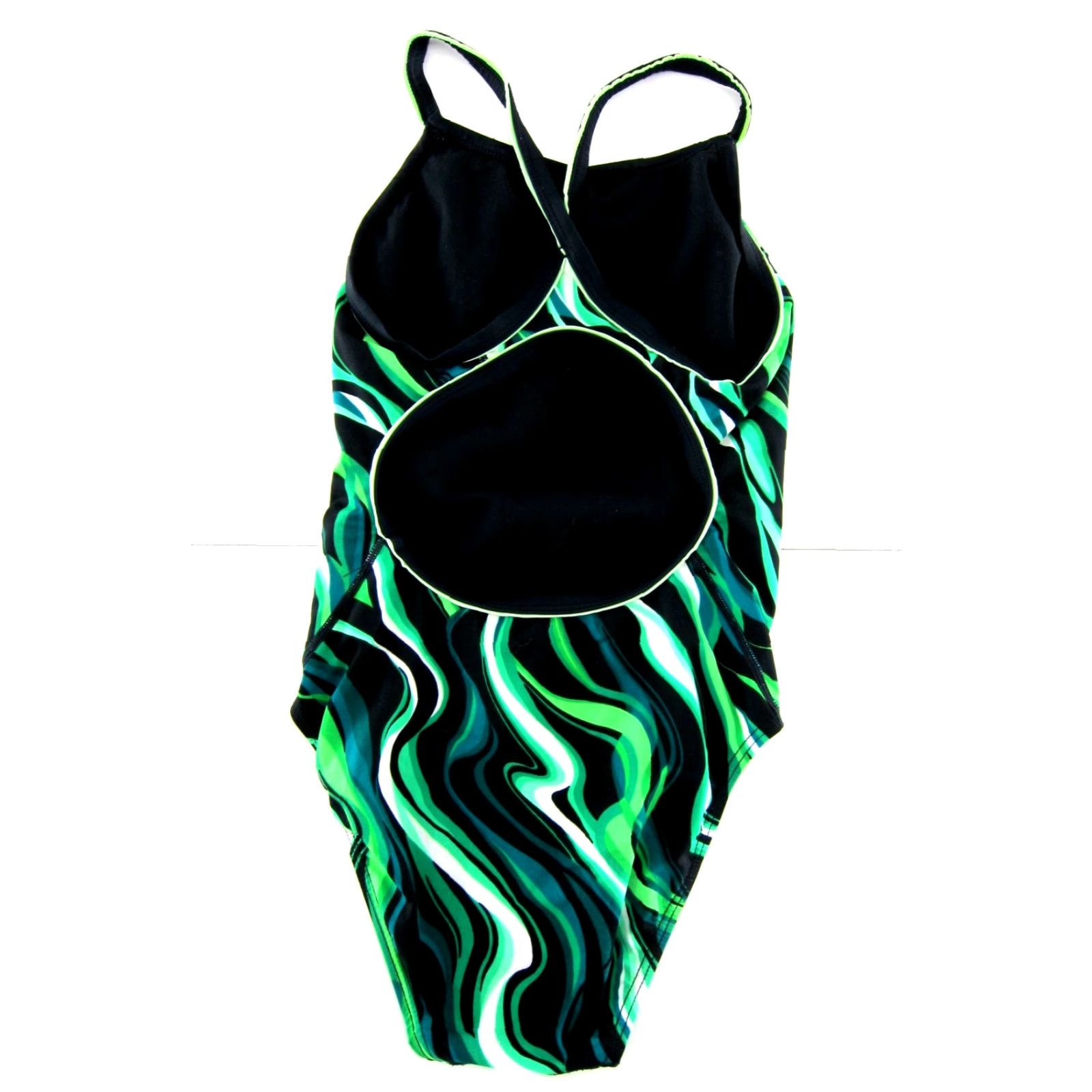 Vintage TYR Durafast Team Race Green White Black Racerback One Piece Swimsuit Women XS Size ONE SIZE - 2 Thumbnail