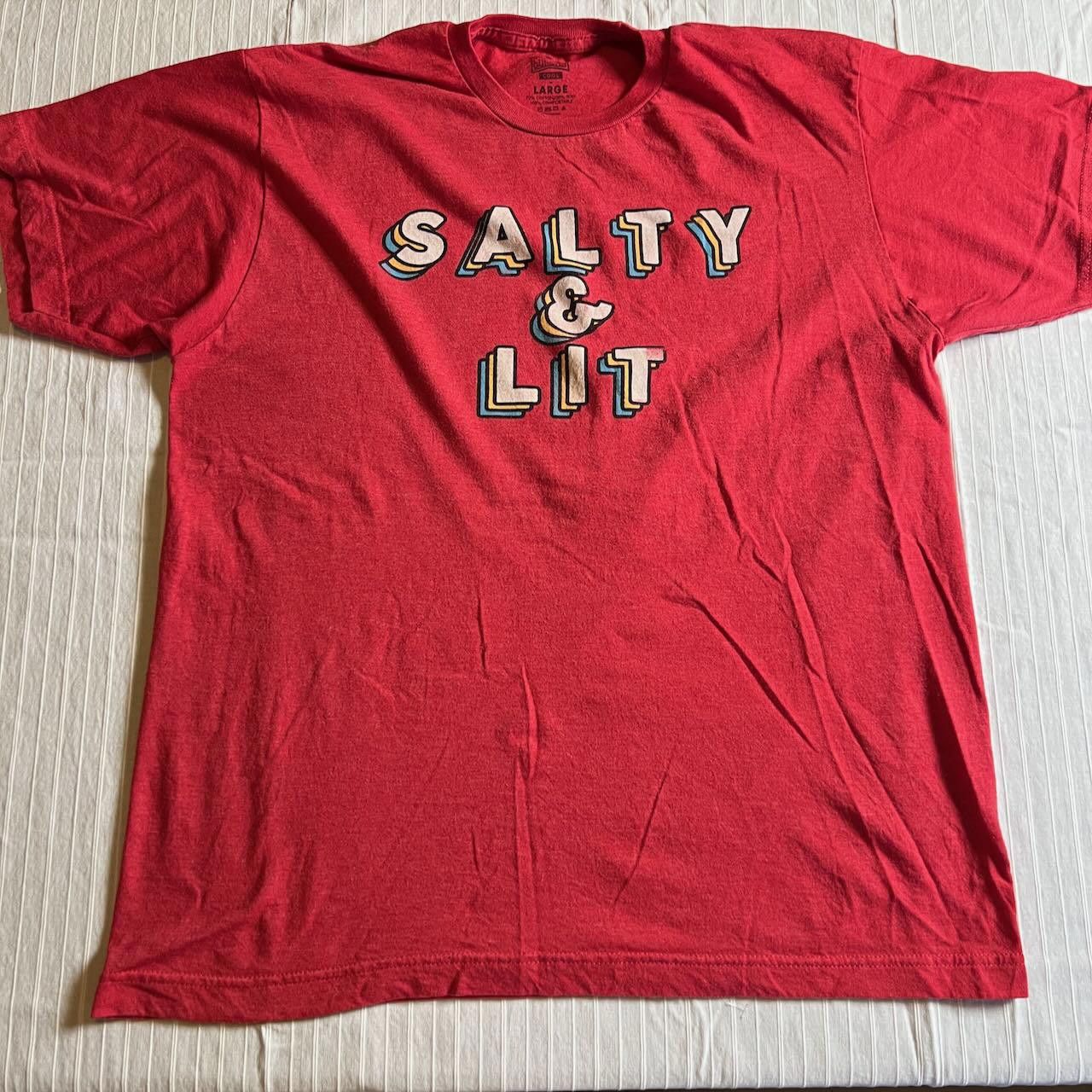 Designer Sundays Salty & Lit Retro Graphic T-Shirt Size Adult L Size US L / EU 52-54 / 3 - 1 Thumbnail