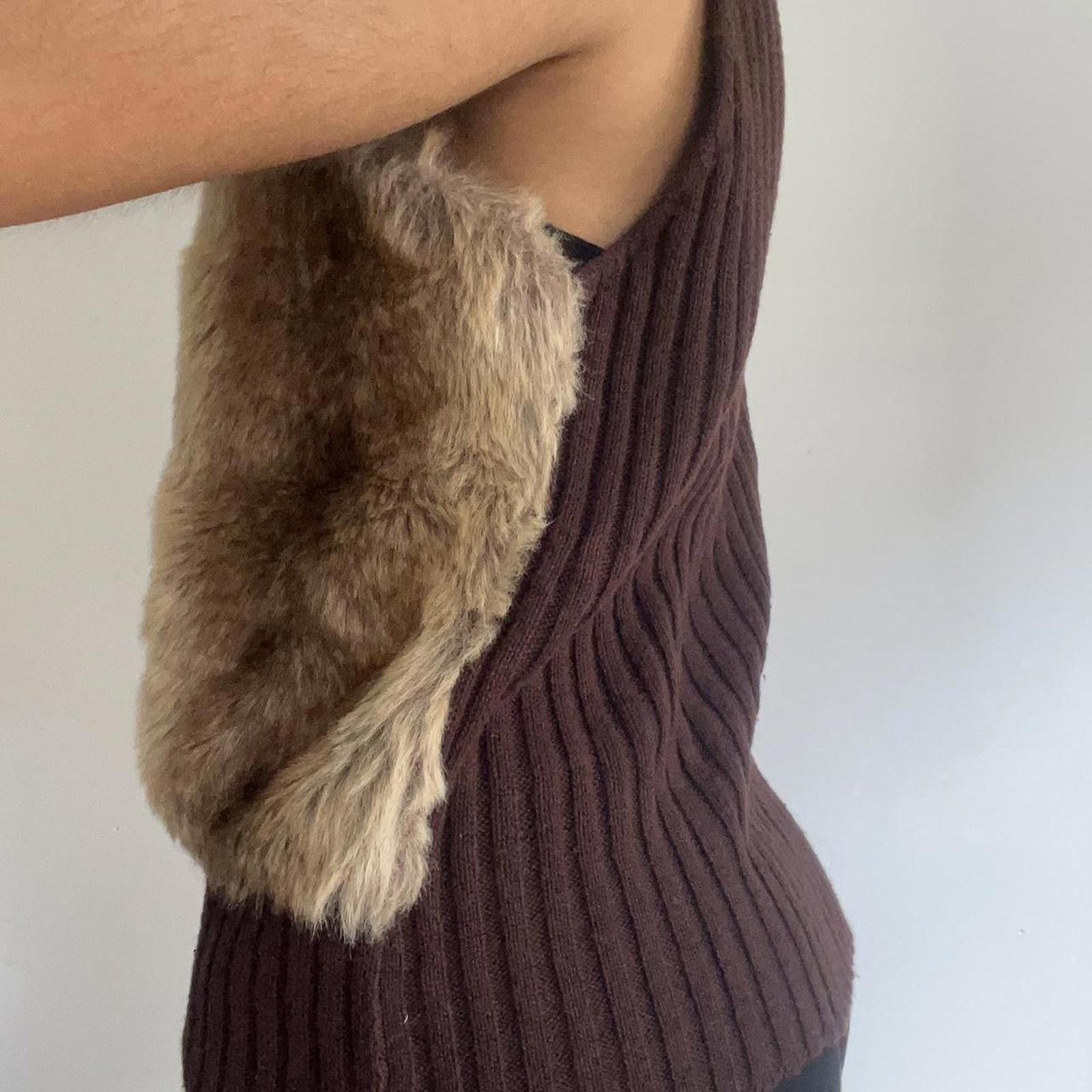 Other Faux fur vest with a high collar and zipper closure Size L / US 10 / IT 46 - 6 Thumbnail