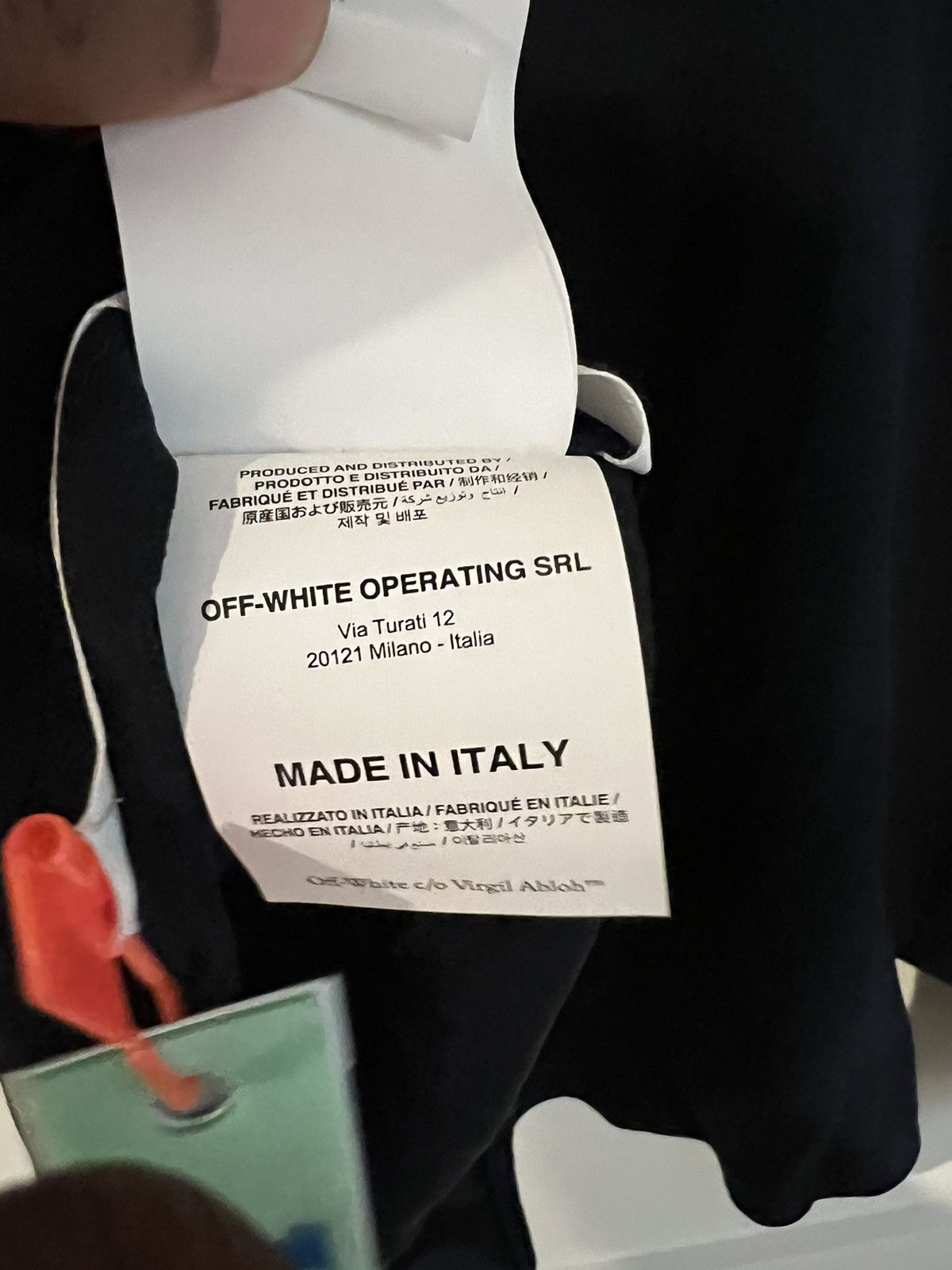 Off-White × Virgil Abloh Off-White c/o Virgil Abloh blue gold button-up shirt Size US S / EU 44-46 / 1 - 6 Thumbnail