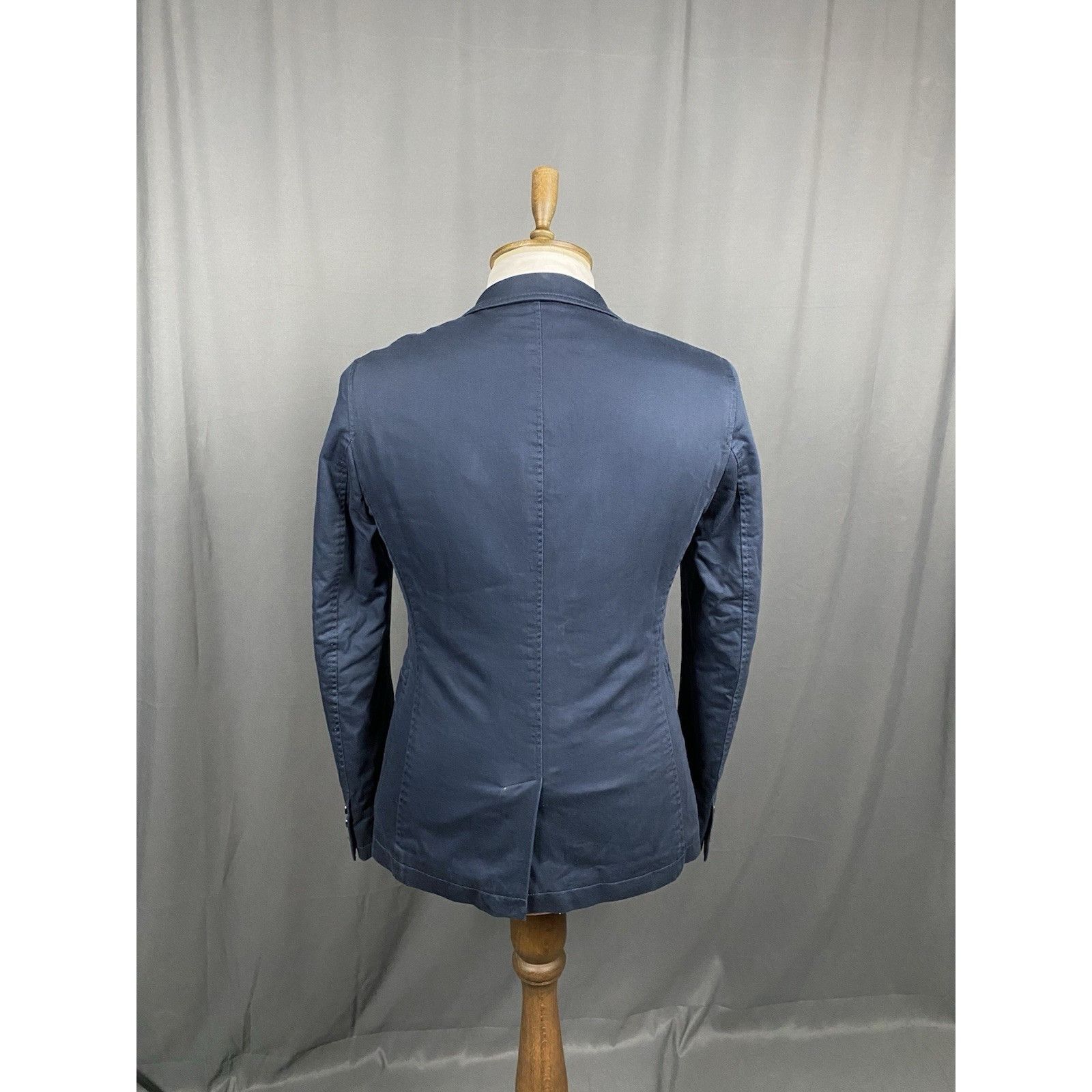 Burberry Burberry Men's Blue Wool Lined Blazer Sportcoat Jacket Size Size 50R - 8 Thumbnail