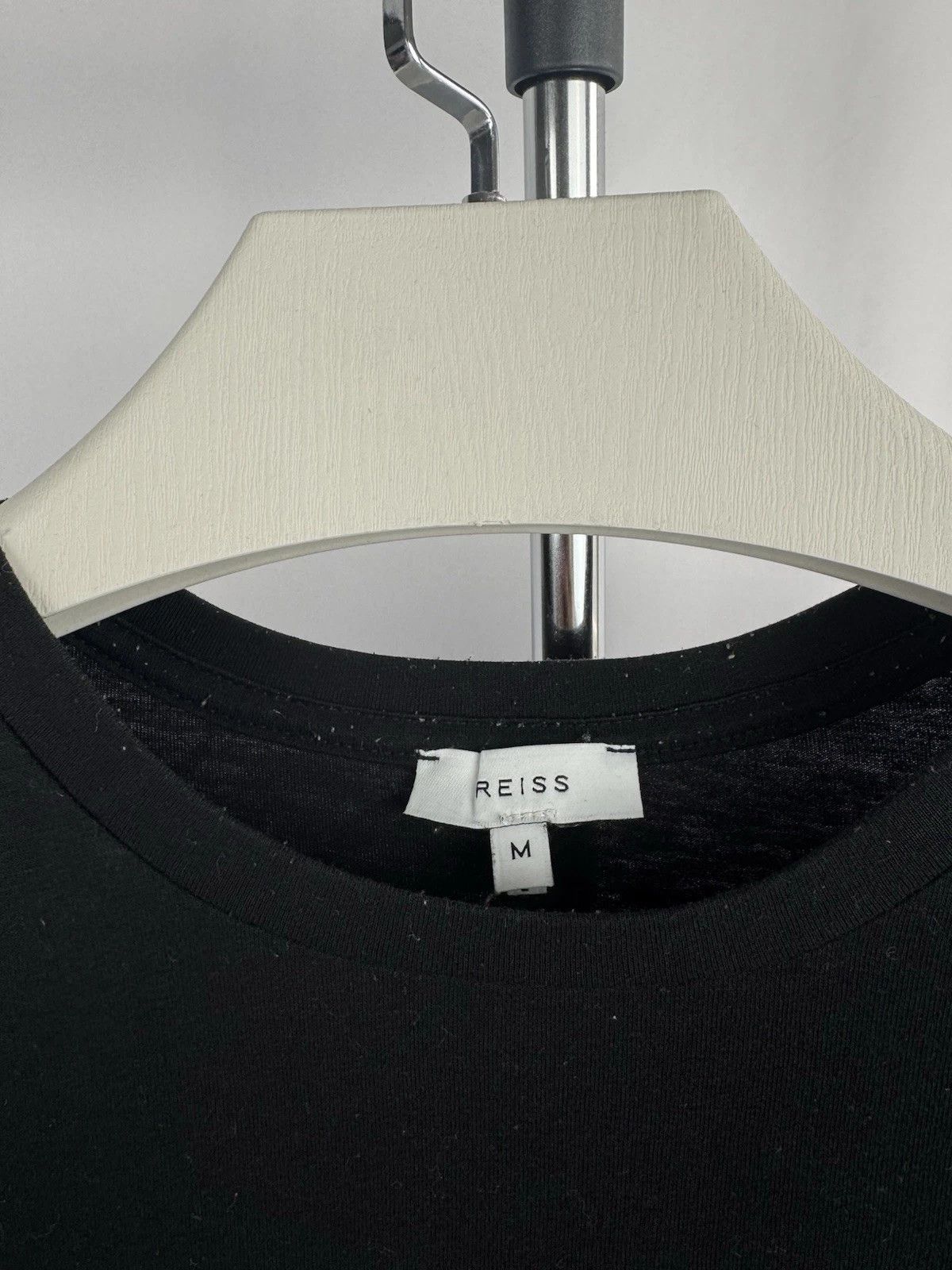 Reiss Reiss Basic Black Crew Neck T-Shirt for Men – Casual Minimal Size US M / EU 48-50 / 2 - 4 Thumbnail