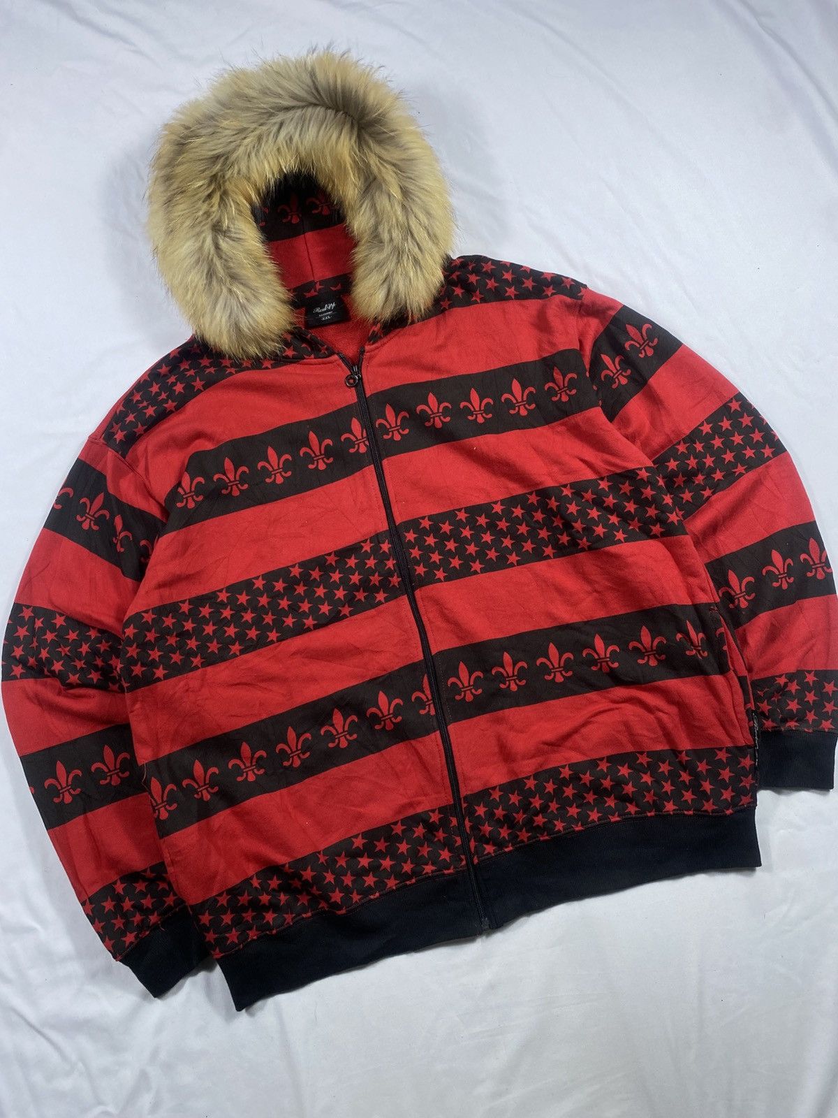 If Six Was Nine Japanese Rank Up Stripe Star Zip Fur lgb ifsix Hoodie Size US XXL / EU 58 / 5 - 2 Thumbnail