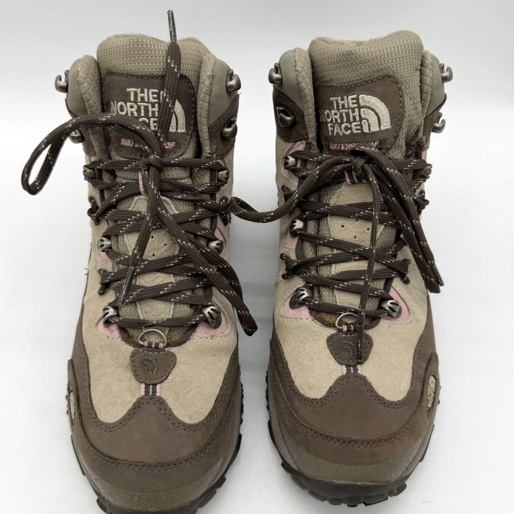 The North Face VINTAGE The North Face Winter Boots Women 11 Brown Leather 200G Primaloft Snow Hiking Boots Beige Combat Shoes Size US 11 / IT 41 - 3 Thumbnail