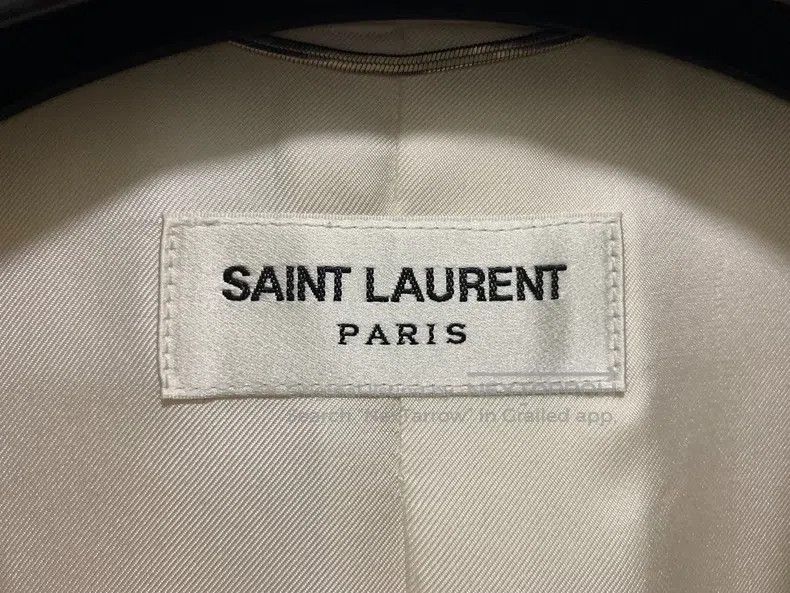 Saint Laurent Paris Saint Laurent Paris White striped double-breasted peak lap Size US M / EU 48-50 / 2 - 3 Thumbnail