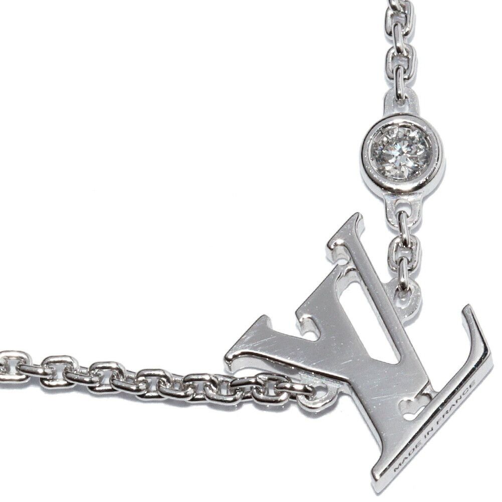 Louis Vuitton Louis Vuitton Louis Vuitton Idylle Blossom LV K18WG Pendant Necklace Metal Necklace Q93653 DUTY FREE for USA Size ONE SIZE - 1 Thumbnail