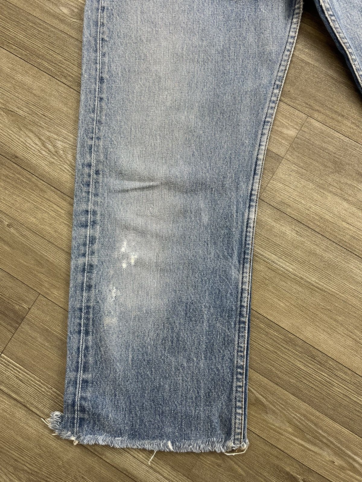 Levi's Vintage Clothing 🇺🇸1970s Vintage Levis 501XX Cut Off Straight Leg Blue Jeans Size US 29 - 7 Thumbnail