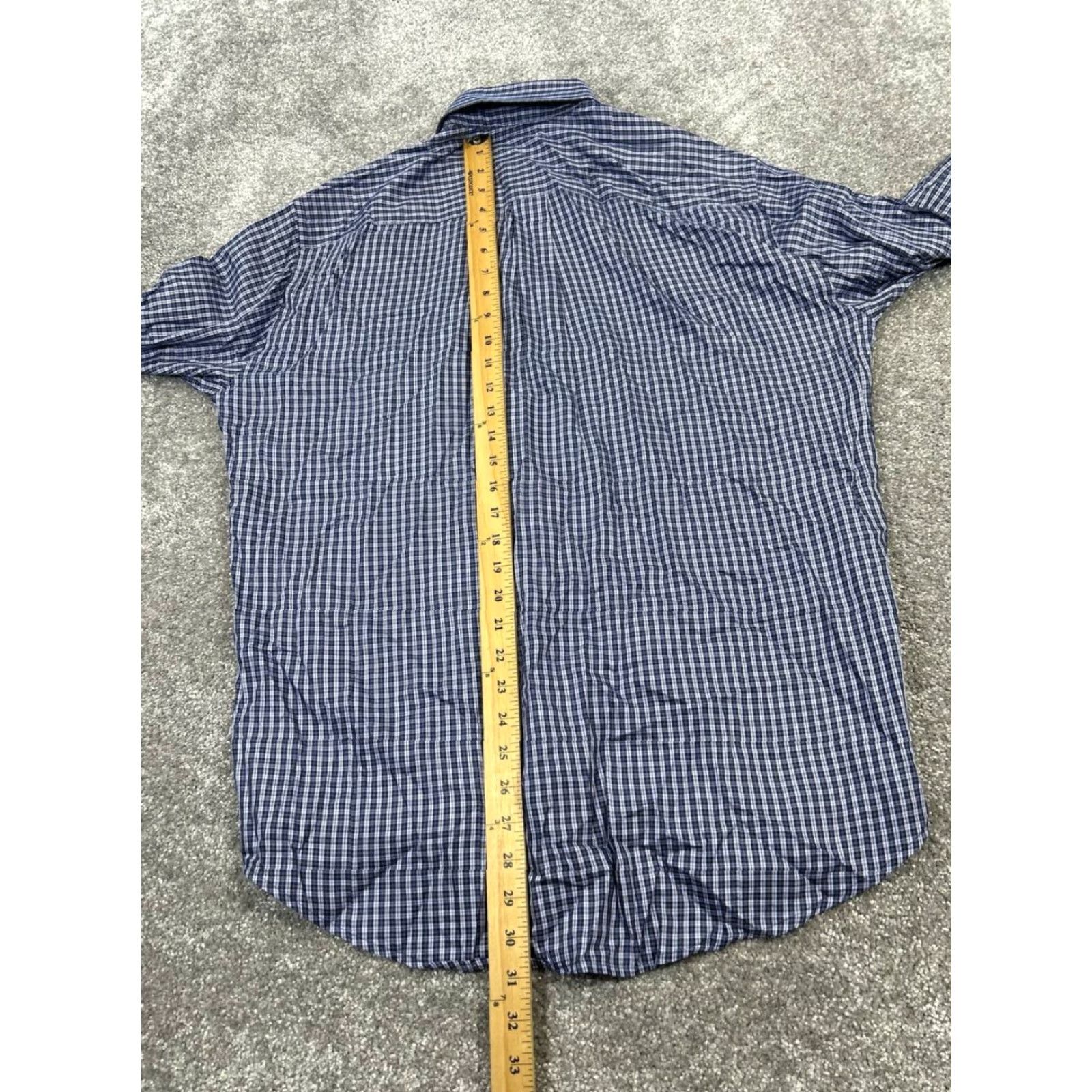 Peter Millar Peter Millar Shirt Mens Large Blue Cotton Silk Button Up Size US L / EU 52-54 / 3 - 6 Thumbnail