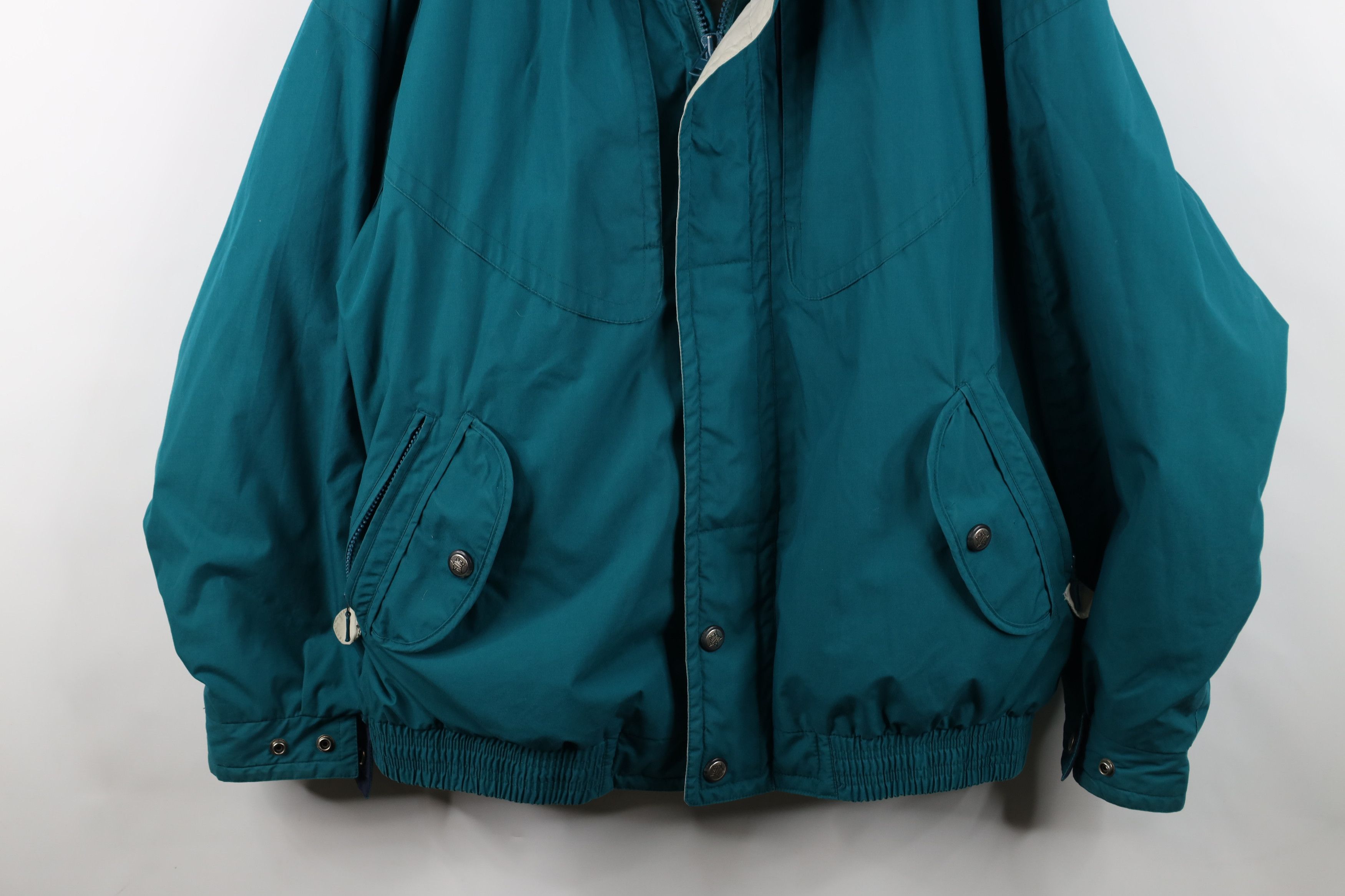 Vintage Vintage 90s Streetwear Lined Hooded Windbreaker Rain Jacket Size US XL / EU 56 / 4 - 3 Thumbnail