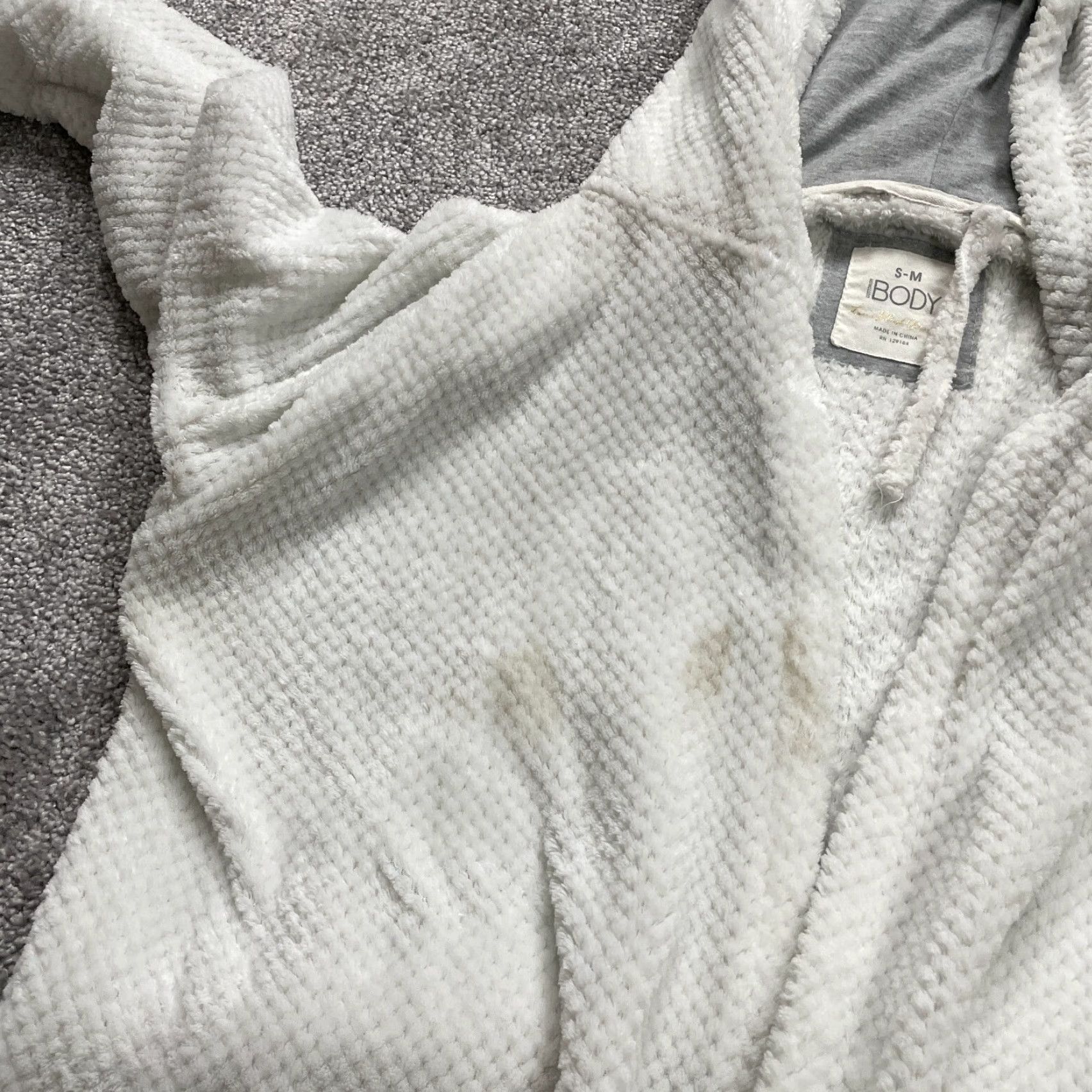 Cotton On Cotton On Body Fleece Hoodie Robe S-M White Belted Sleepwear Womens Size S / US 4 / IT 40 - 7 Thumbnail
