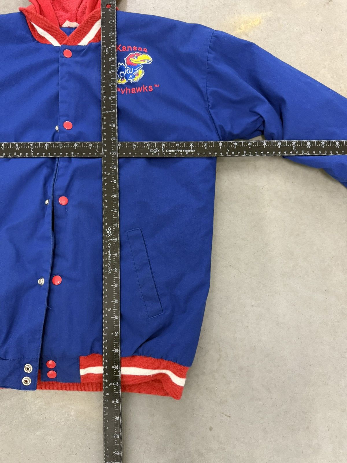 NCAA Vintage Kansas Jayhawks Puffer Jacket NCAA 90s USA Size US S / EU 44-46 / 1 - 7 Thumbnail
