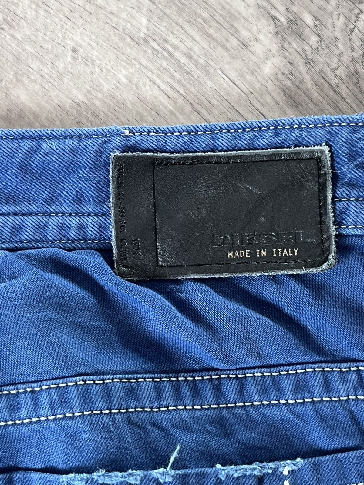 Diesel Rare Diesel D.N.A. S/S 2016 THAVAR Slim Skinny Painted Jeans Size US 33 - 19 Thumbnail