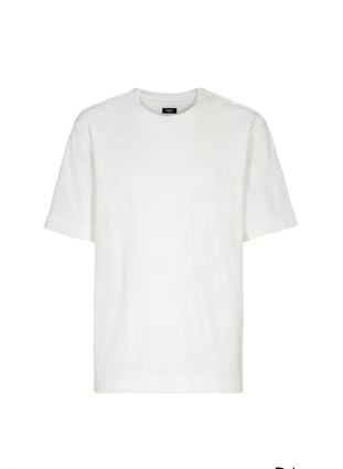 image of Fendi O1Loc1C0124 T-Shirt In White, Men's (Size Small)