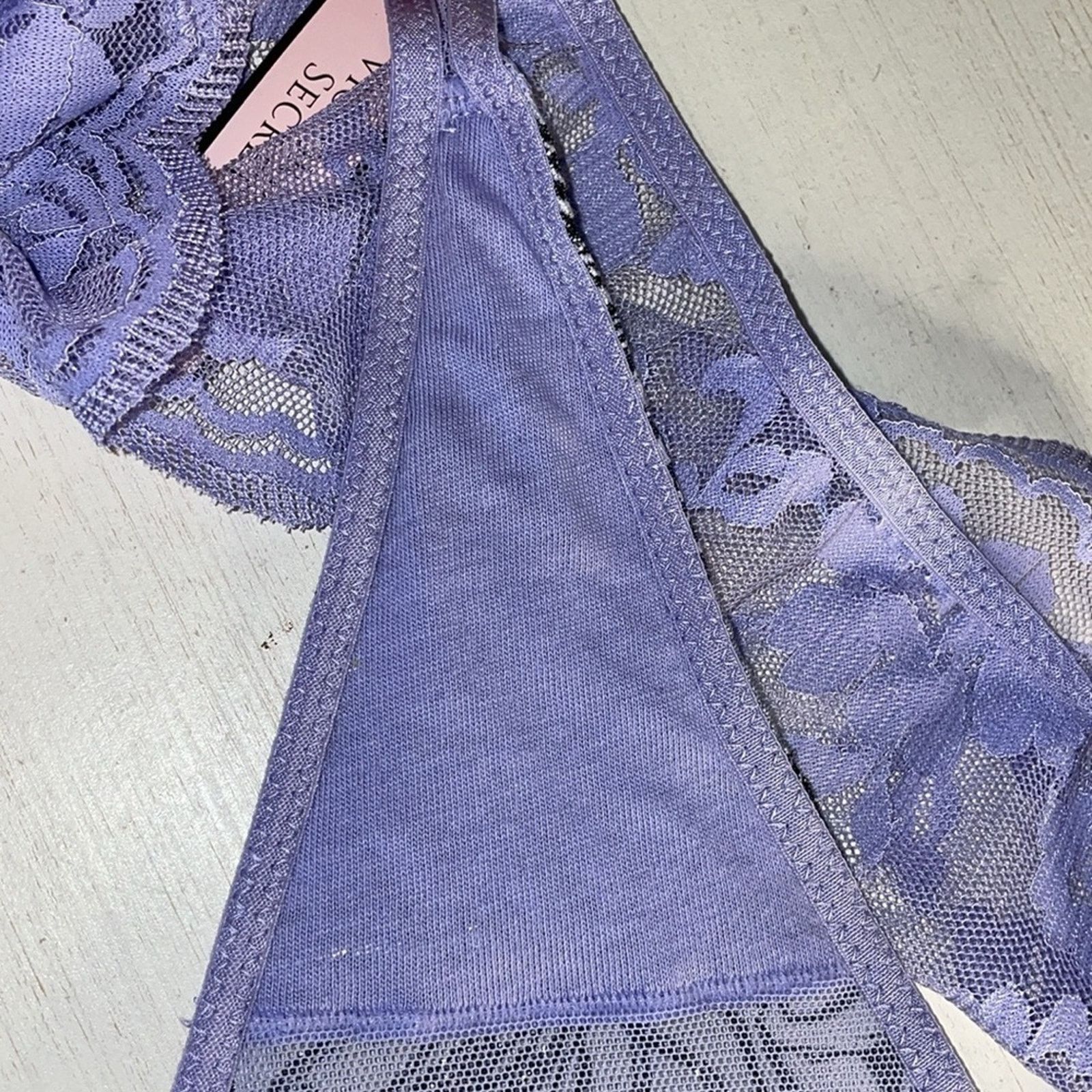 Victoria's Secret Victoria Secret FASHION SHOW Panties VS Silver Brocade Size ONE SIZE - 11 Thumbnail