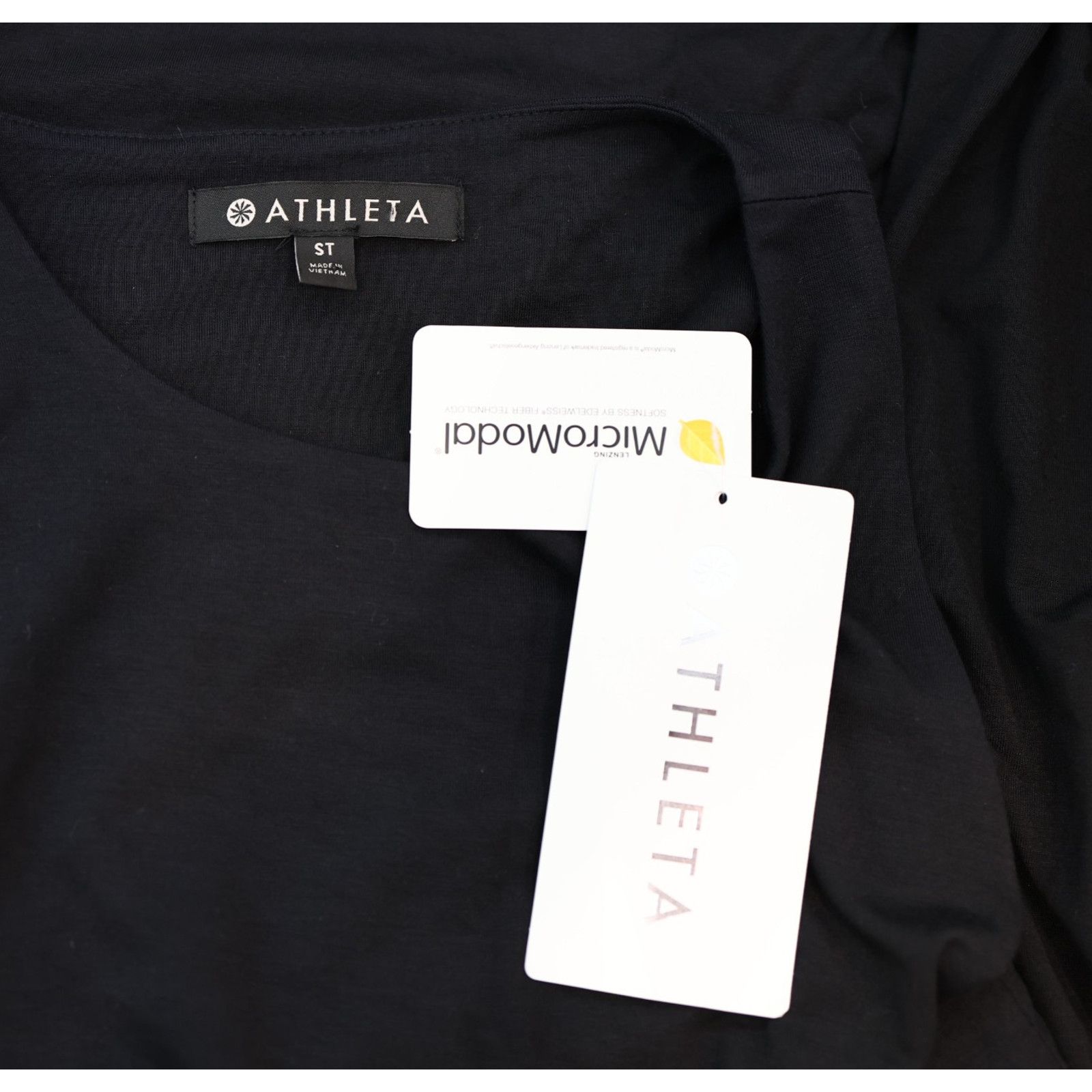 Athleta NWT ATHLETA Black Santorini High Neck Solid Dress Size ST Size S / US 4 / IT 40 - 5 Thumbnail
