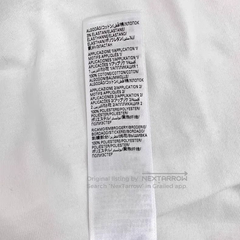 Balenciaga Balenciaga White Logo Letter Printed Cotton Short Sleeve T Size US S / EU 44-46 / 1 - 9 Thumbnail