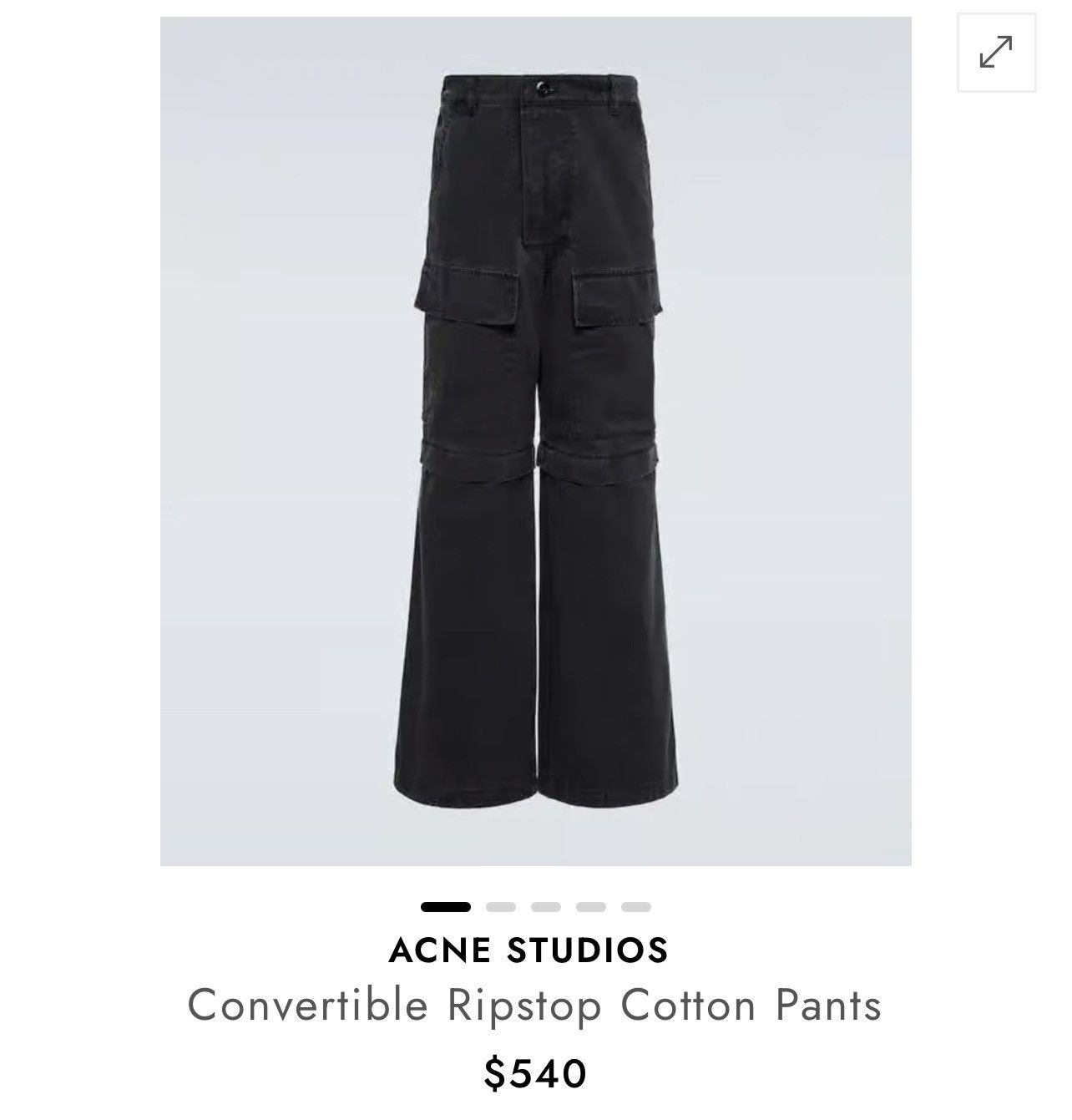 Acne Studios acne convertible cargos ss23 Size US 30 / EU 46 - 2 Thumbnail