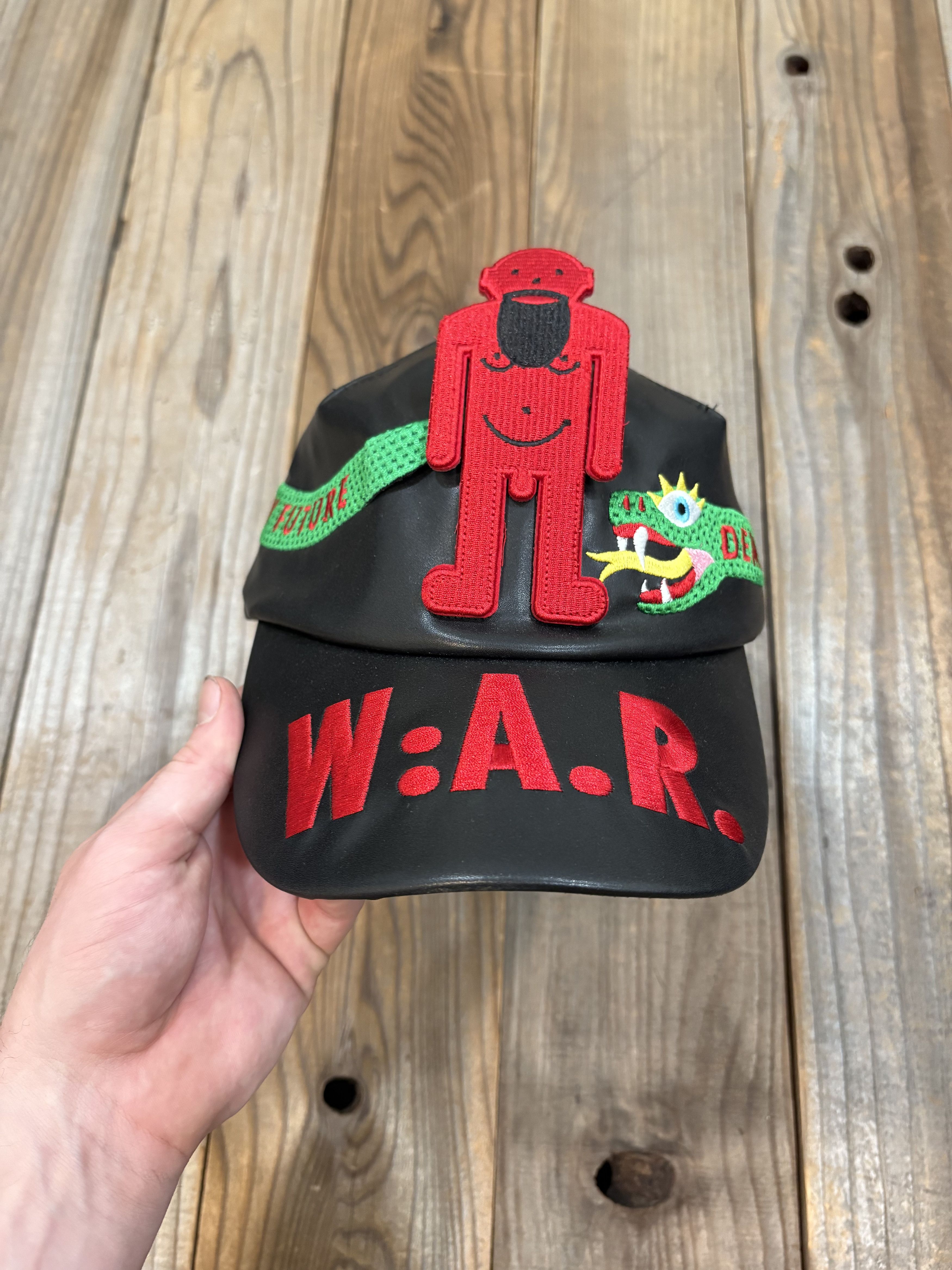 Leather WAR Demand Freedom and Beauty Hat