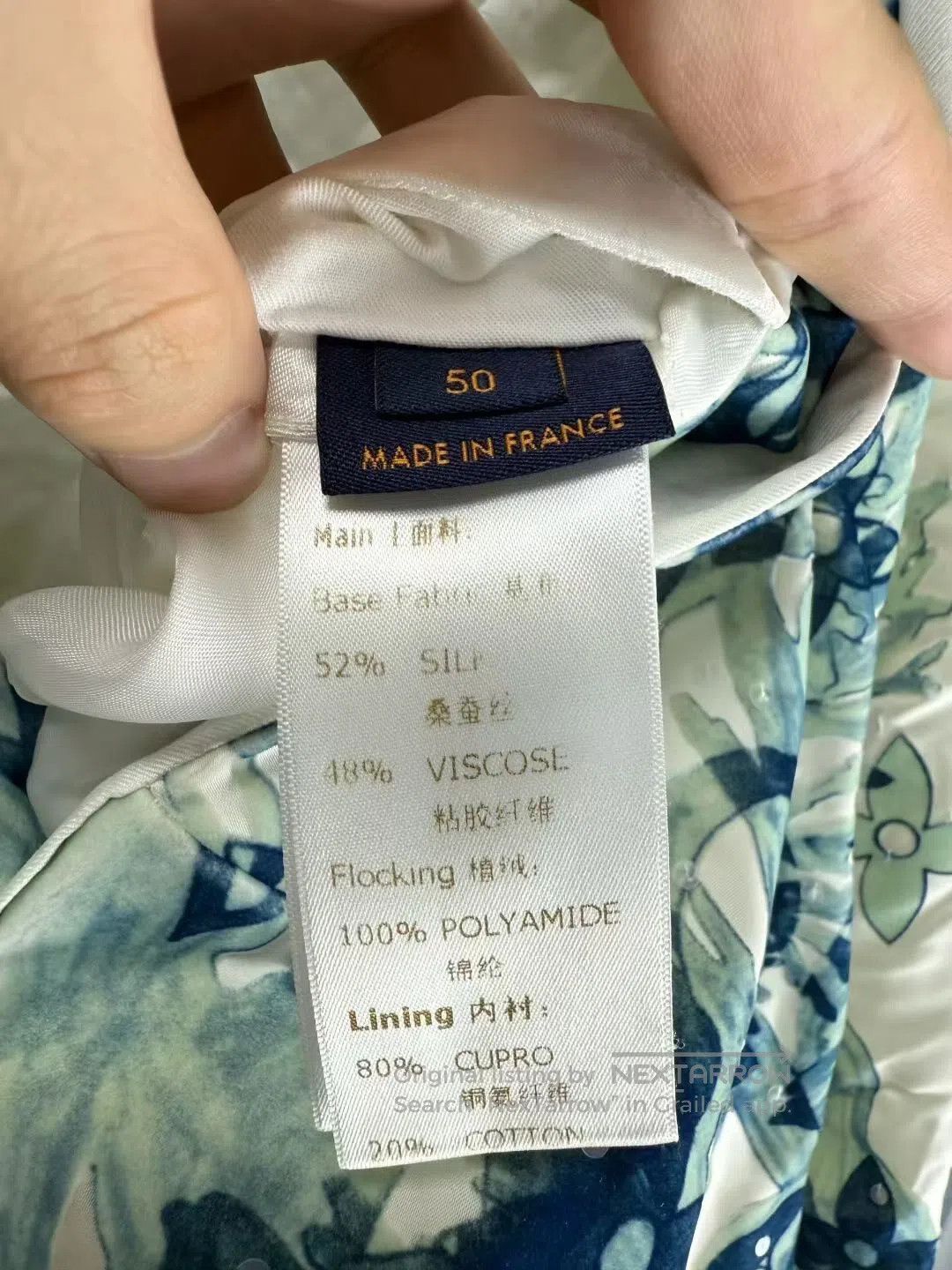 Louis Vuitton Louis Vuitton White and Blue Coral Seaweed All-Over Sequin Size US M / EU 48-50 / 2 - 4 Thumbnail