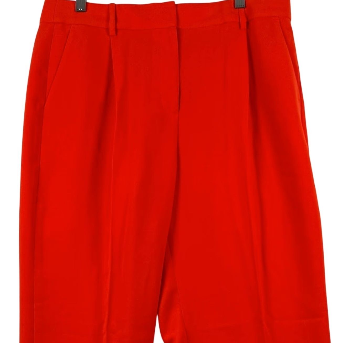J.Crew J.Crew Pants Bright Red Crepe Pleated High Rise Straight Leg NWT BN157 12 Women's Trousers Dress Pants Daily Workwear Size 34" / US 12 / IT 48 - 2 Thumbnail