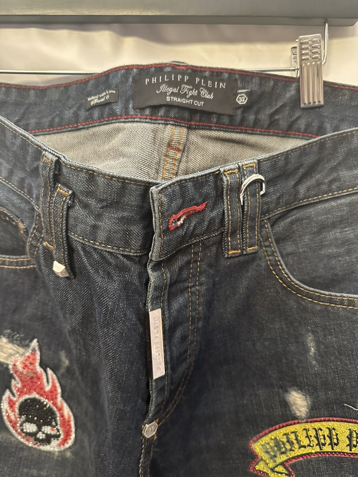 Philipp Plein Philipp Plein Patchwork Denim SICK Size US 32 / EU 48 - 6 Thumbnail
