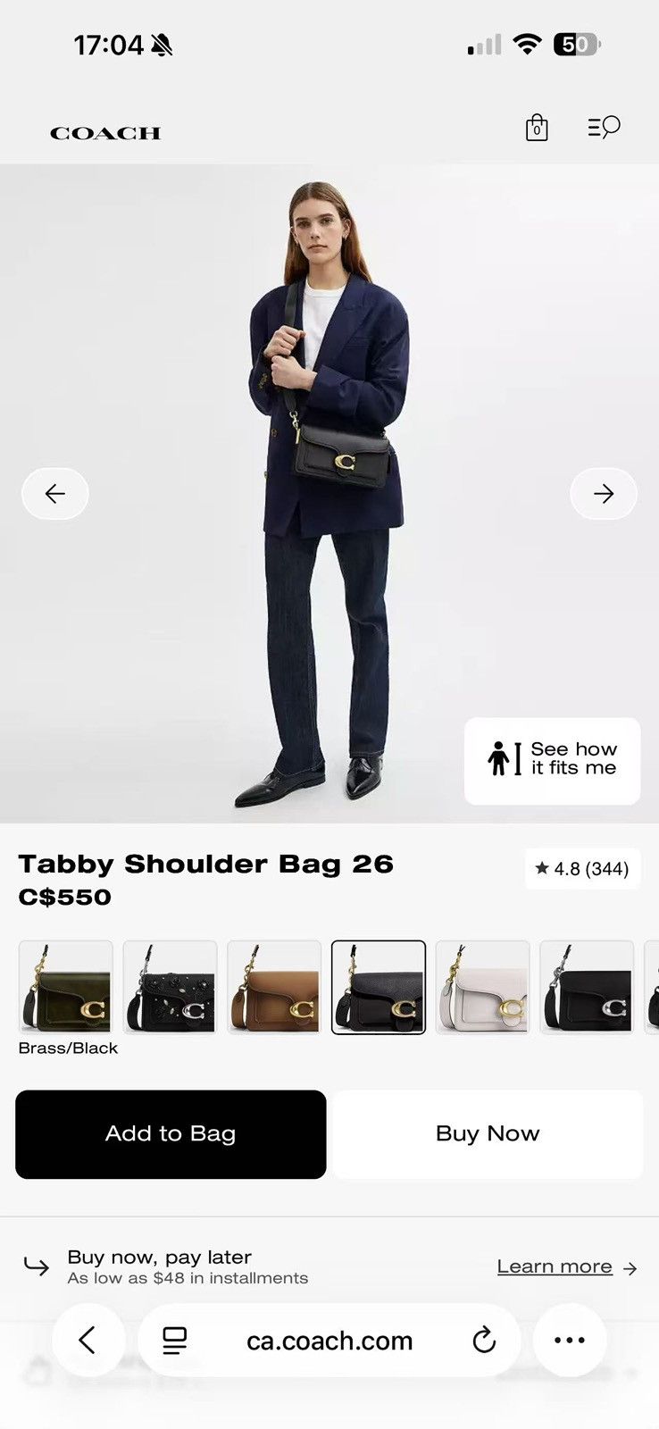 Coach Coach Tabby Should Bag 26 Size ONE SIZE - 3 Thumbnail