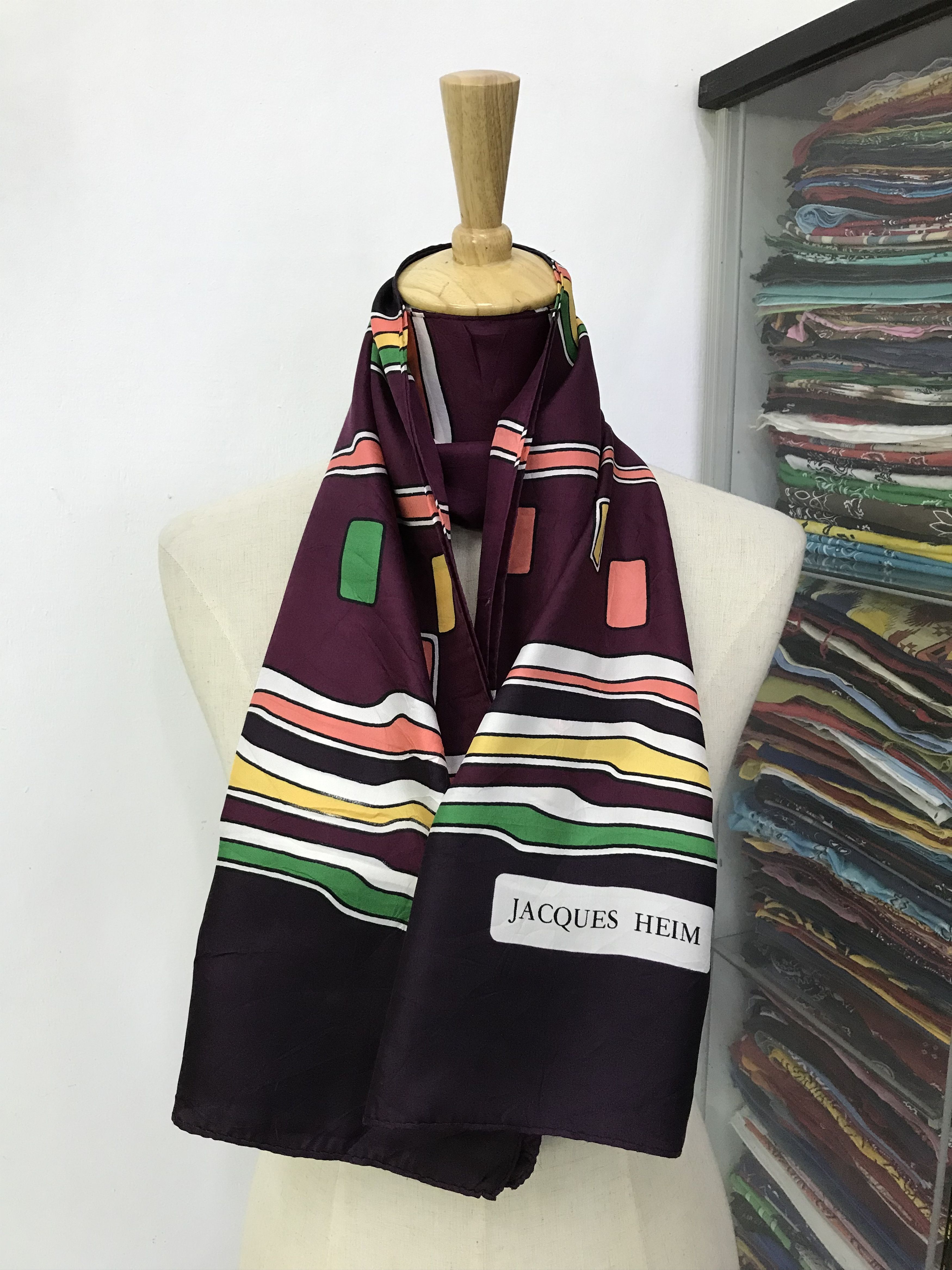 Vintage Vintage Jacques Heim Silk Scarf Size ONE SIZE - 1 Thumbnail
