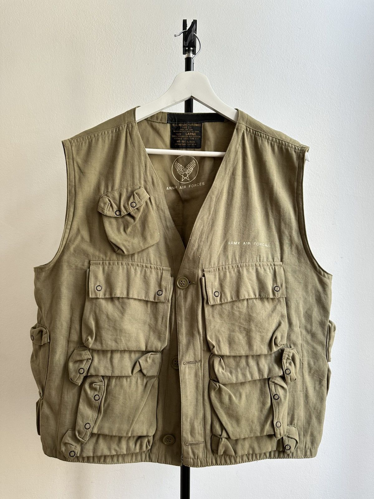 Vintage Army Ti-Tec Army Military Polo Ralph Style Multi Pocket Vest Size US M / EU 48-50 / 2 - 4 Thumbnail