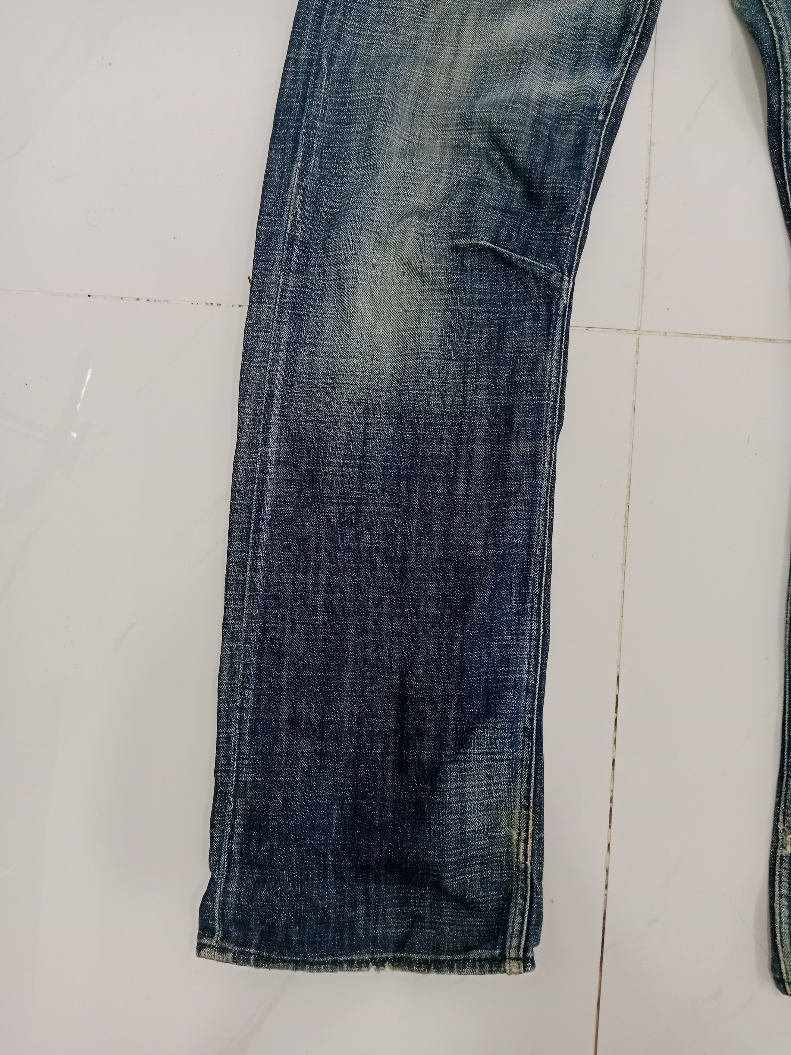 Energie ENERGIE Distressed Jean's Blue Denim Fly Button Size US 33 - 8 Thumbnail