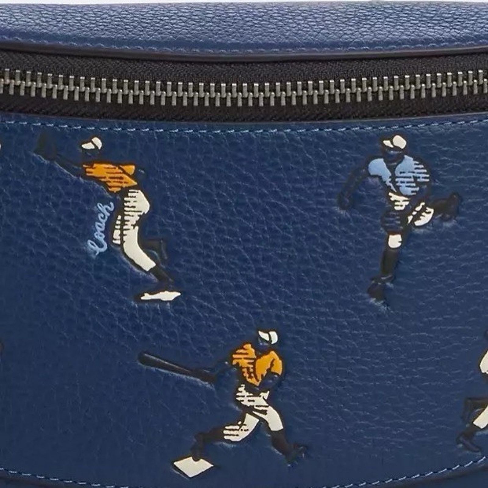 Coach NWT Coach Warren Mini Belt Bag With Baseball CAX43 Deep blue Size ONE SIZE - 7 Thumbnail
