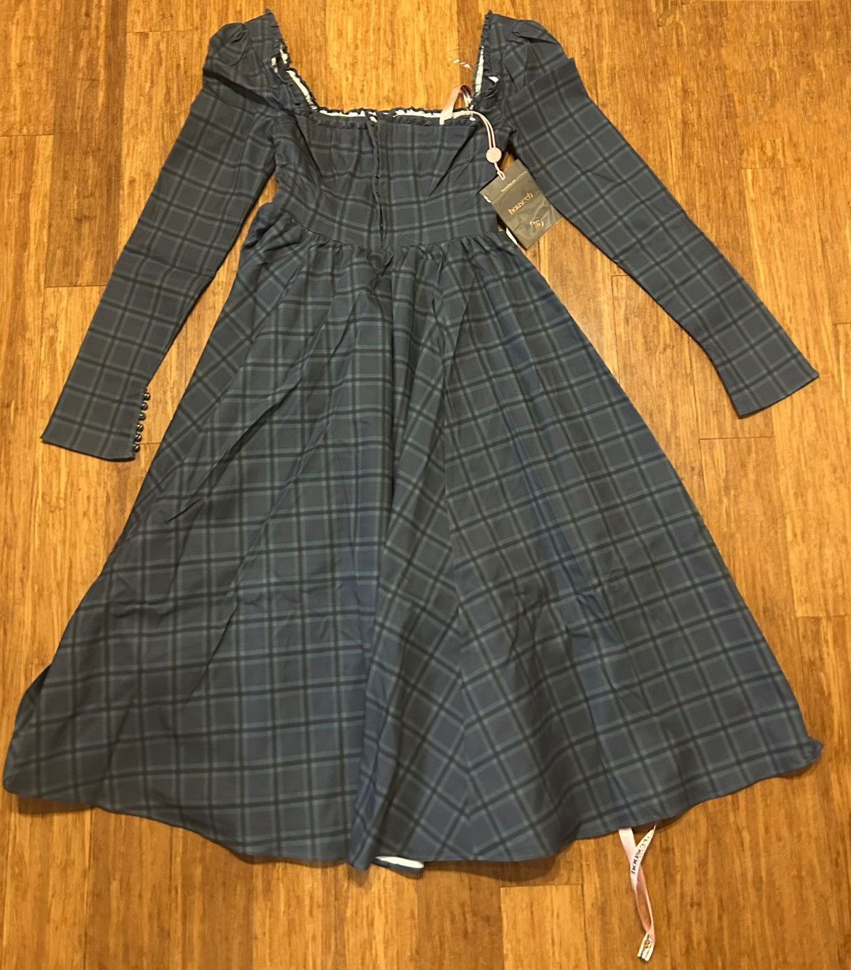 House of CB House of CB DELIA Blue TARTAN Midi Dress size M Size M / US 6-8 / IT 42-44 - 6 Thumbnail