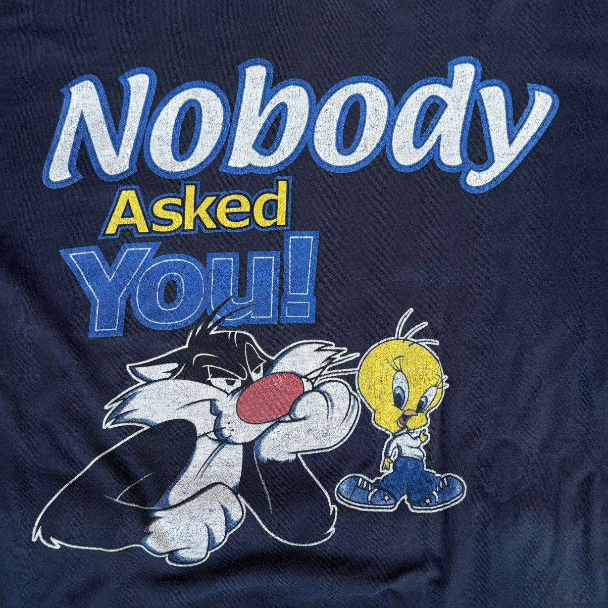 Other Vintage 90s Sylvester Tweety Bird Nobody Asked You Looney Tu Size US XL / EU 56 / 4 - 2 Thumbnail