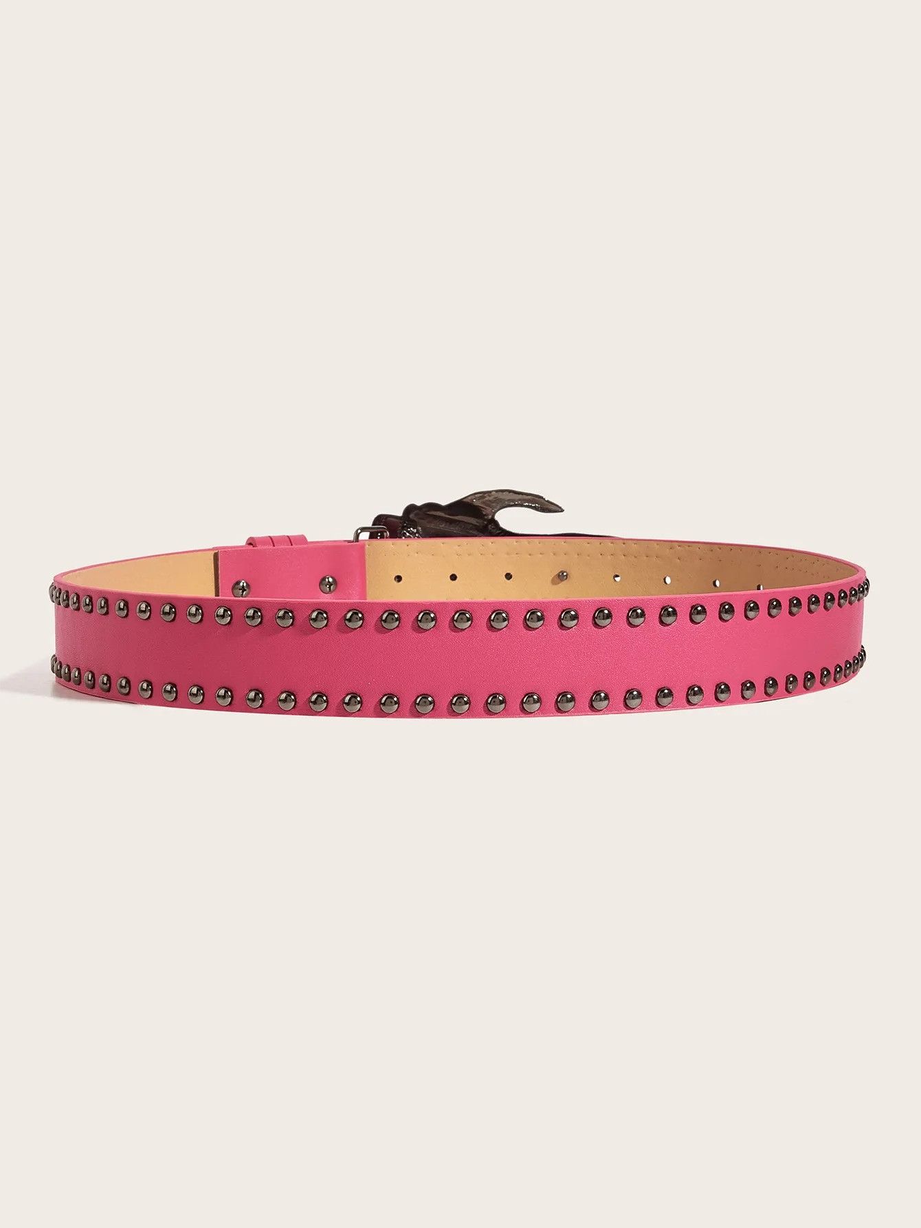 Vintage Black Skull Statement Belt Size ONE SIZE - 4 Thumbnail