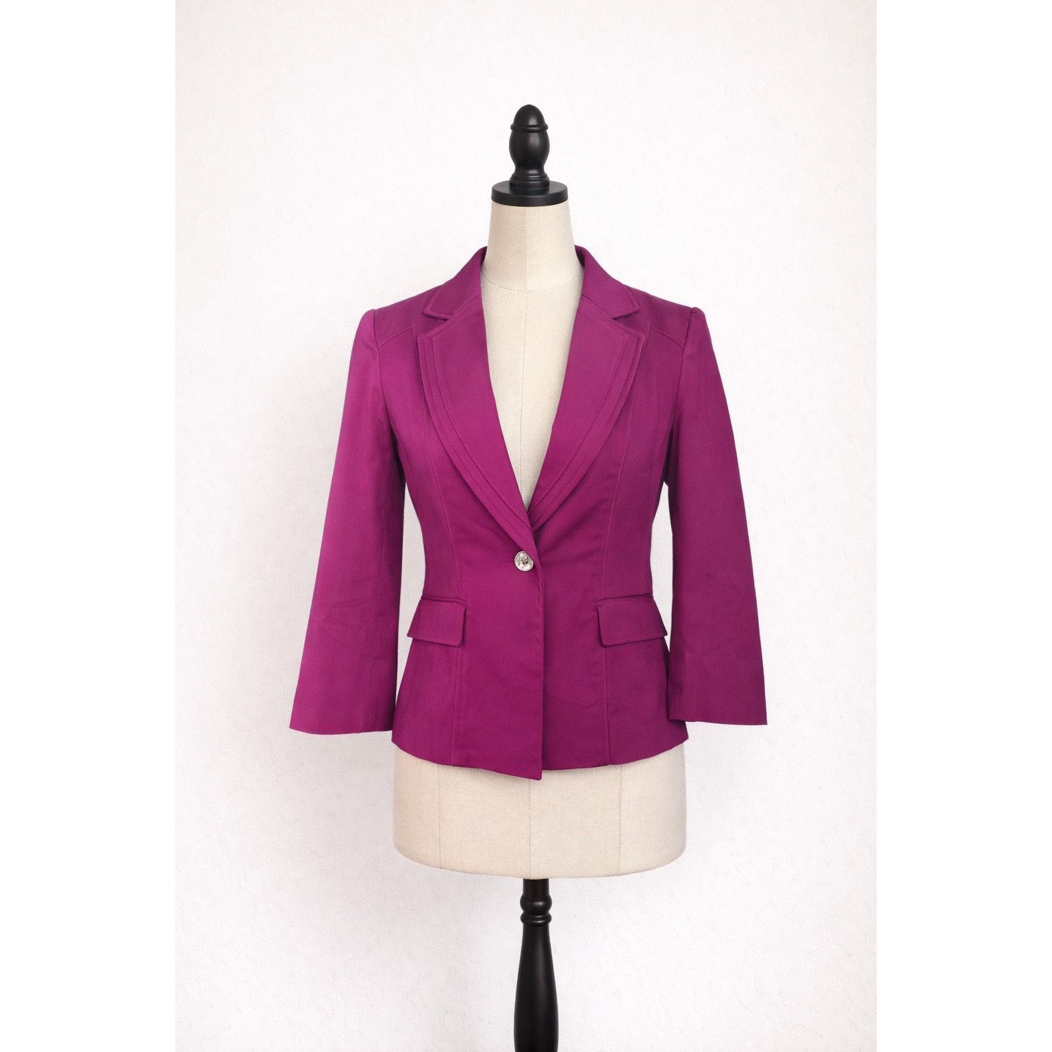 White House Black Market White House Black Market SZ 4 pink blazer Size S / US 4 / IT 40 - 1 Thumbnail