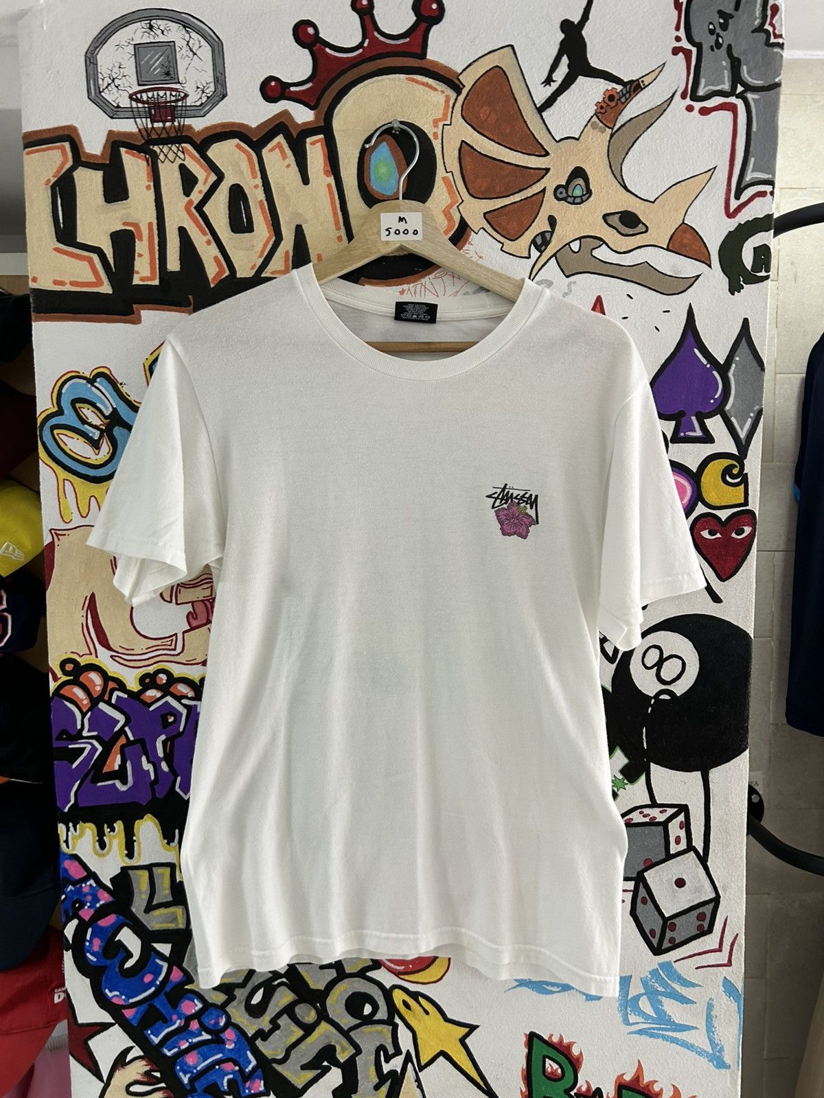 Stussy Flower T Shirt White | Grailed