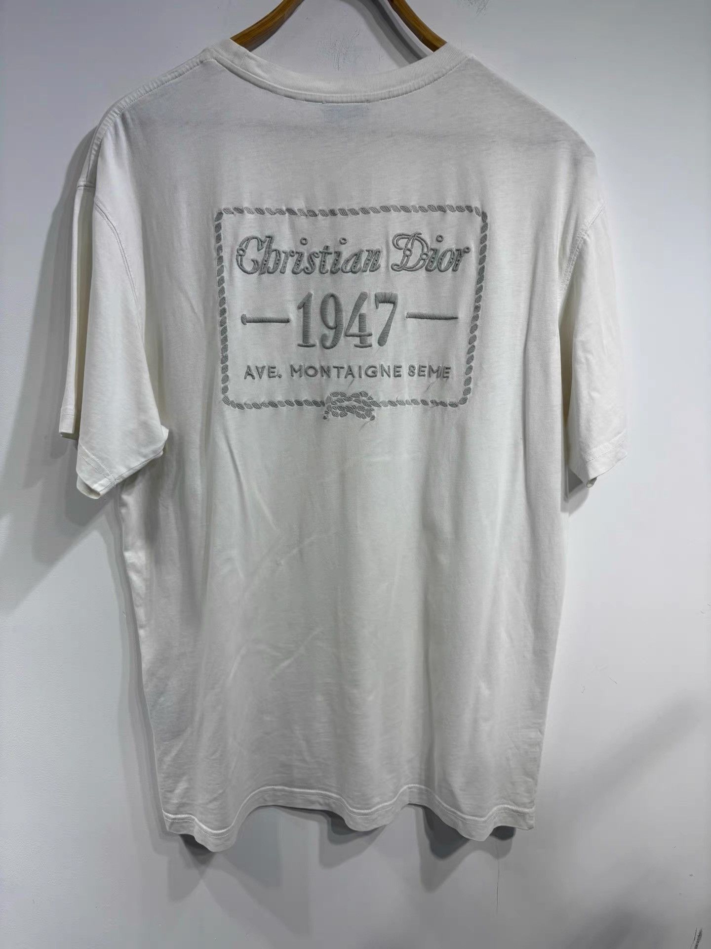Dior Dior Men's White Short Sleeve T-shirt K29 Size US M / EU 48-50 / 2 - 2 Thumbnail