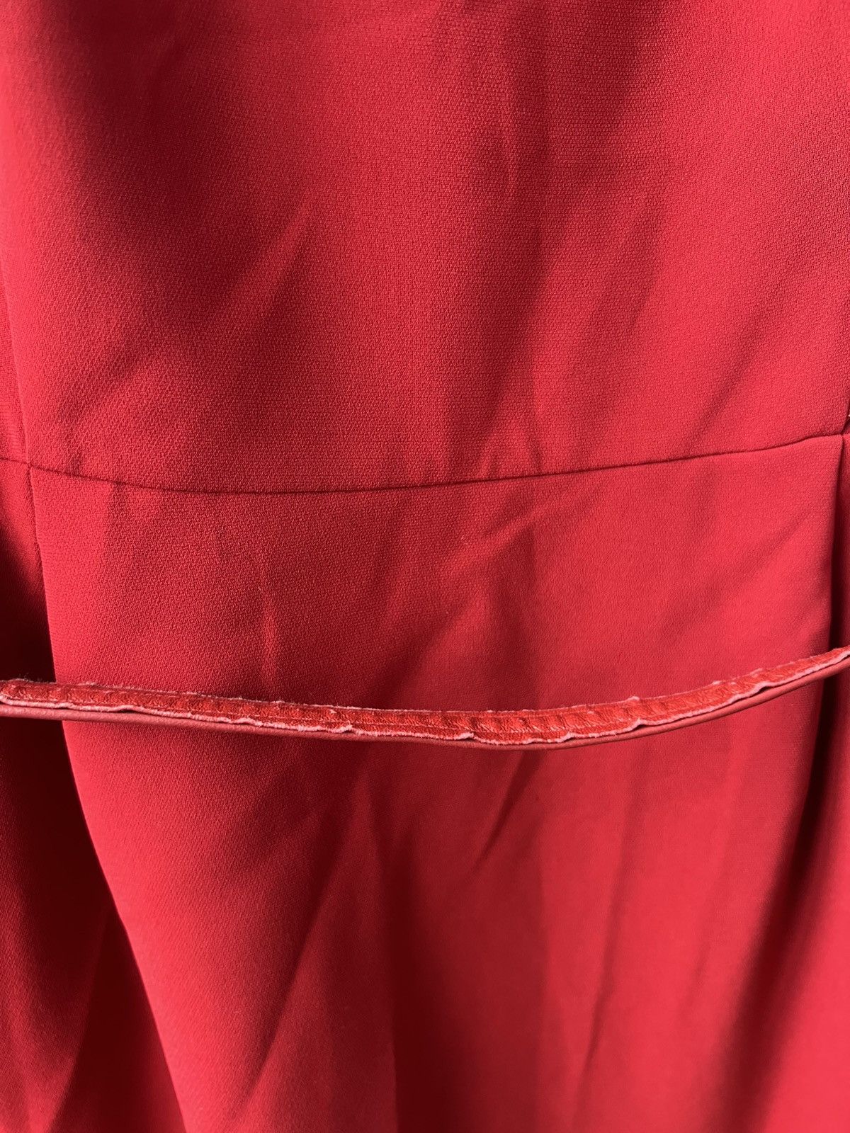 Max Mara MAX MARA ITALIAN MADE RED TRIACETATE SLEEVELESS SOLID DRESS Size XL / US 12-14 / IT 48-50 - 5 Thumbnail