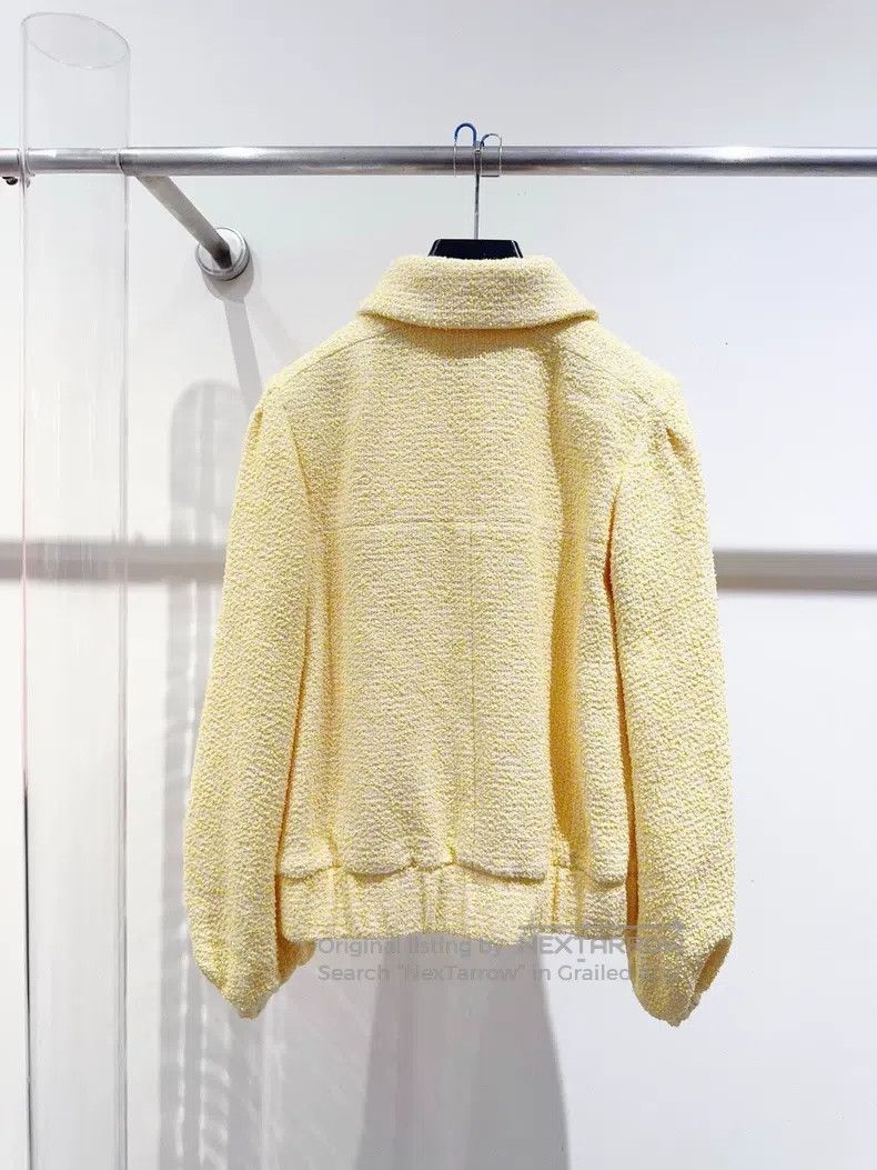 Chanel Chanel 21P chick yellow tweed coat Size XXS / US 00 / IT 34 - 4 Thumbnail