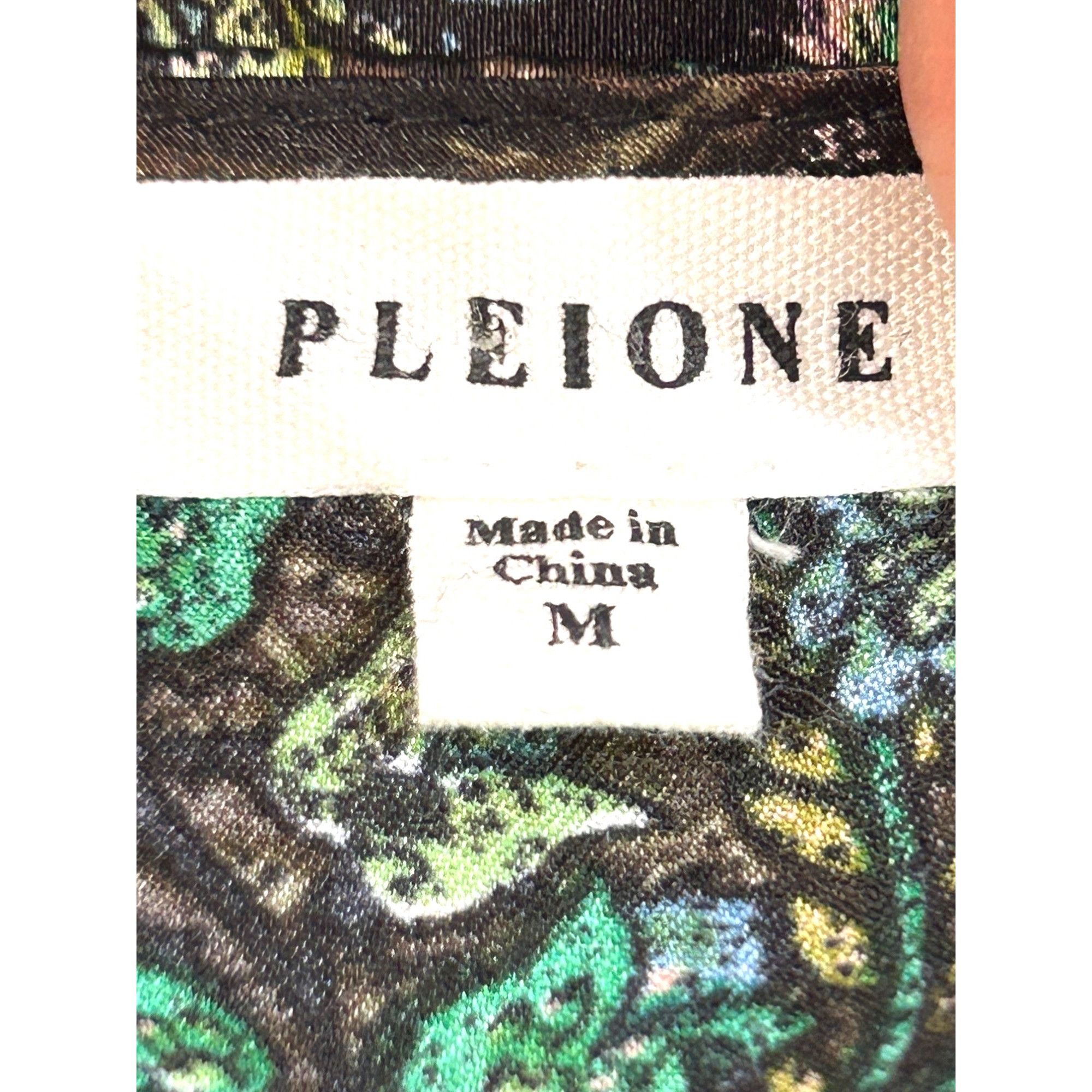 Other Pleione Women’s Blouse M Long Puff Sleeve Paisley Floral Bro Size M / US 6-8 / IT 42-44 - 5 Thumbnail