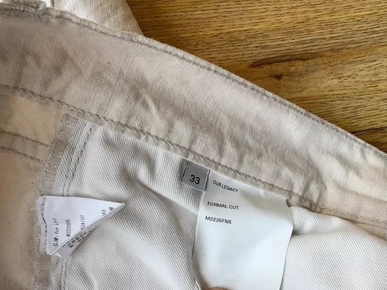 Our Legacy our legacy Men's straight cotton casual pants Size US 33 - 7 Thumbnail