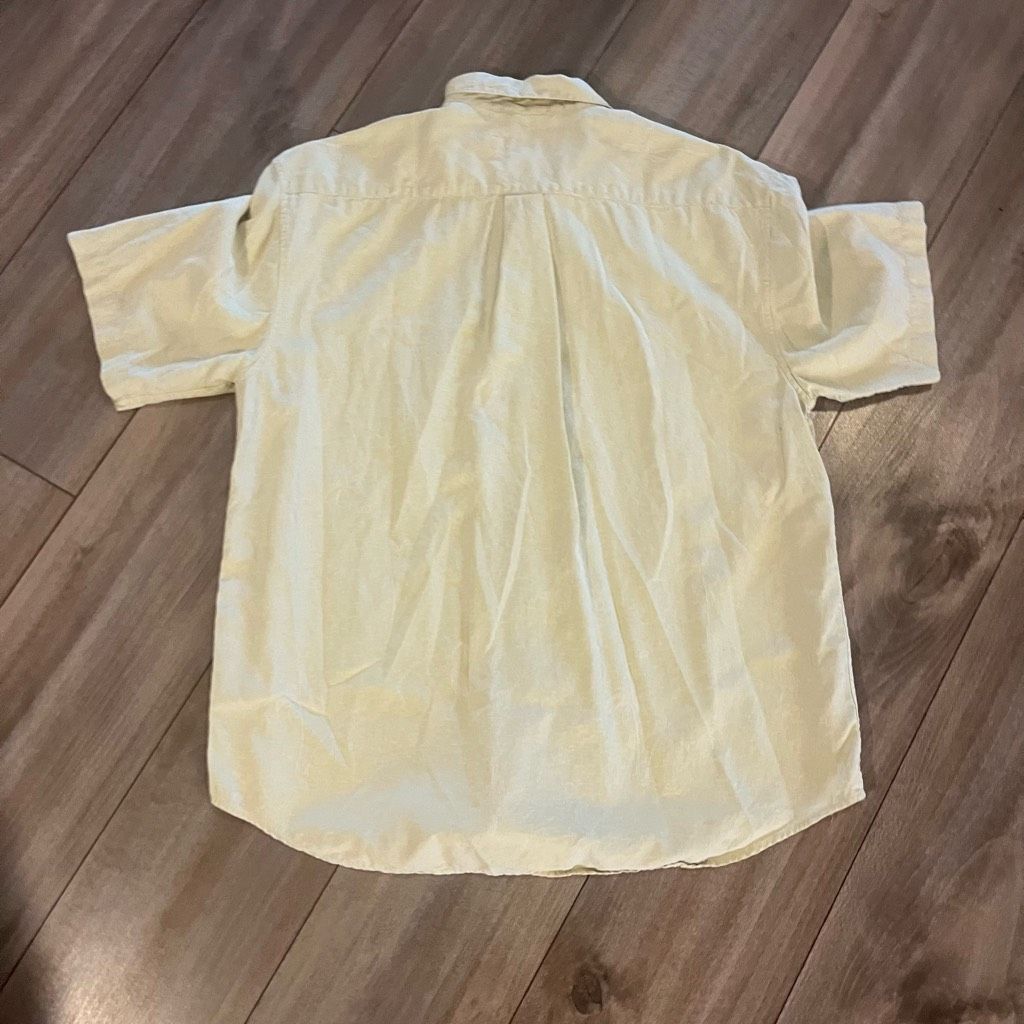 Quiksilver Vintage Quiksilver Tan Short Sleeve Striped Buttonup Men Med Size US M / EU 48-50 / 2 - 6 Thumbnail