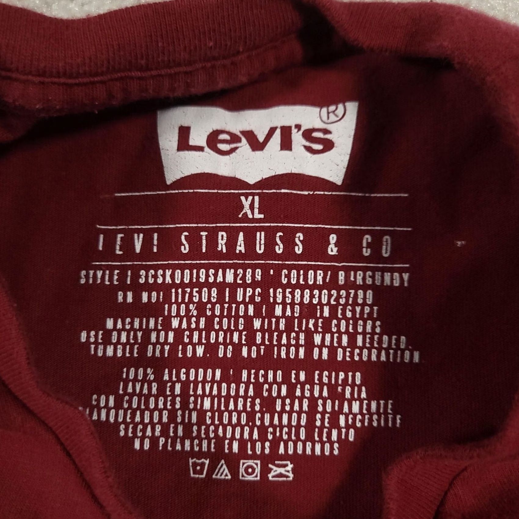 Levi's Levi's Shirt Mens XL Burgundy Mountain Graphic Tee Crewneck Outdoor Casual Cotton Size US XL / EU 56 / 4 - 7 Thumbnail