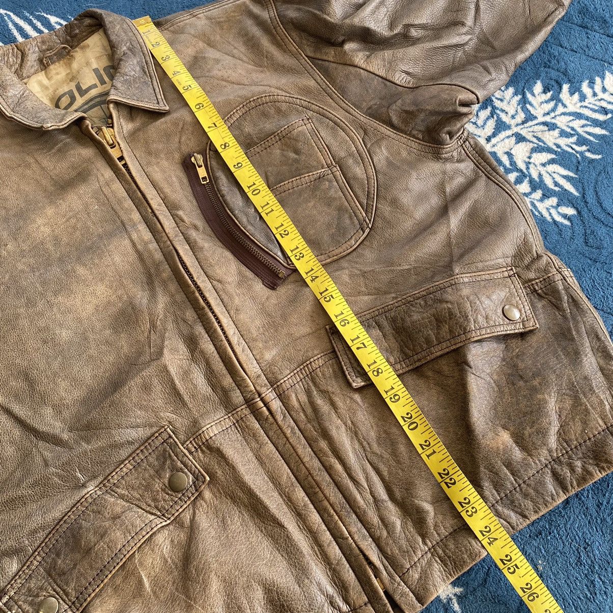 Vintage Leather jacket cow leather police cafe mary’s home cooking Size US M / EU 48-50 / 2 - 9 Thumbnail