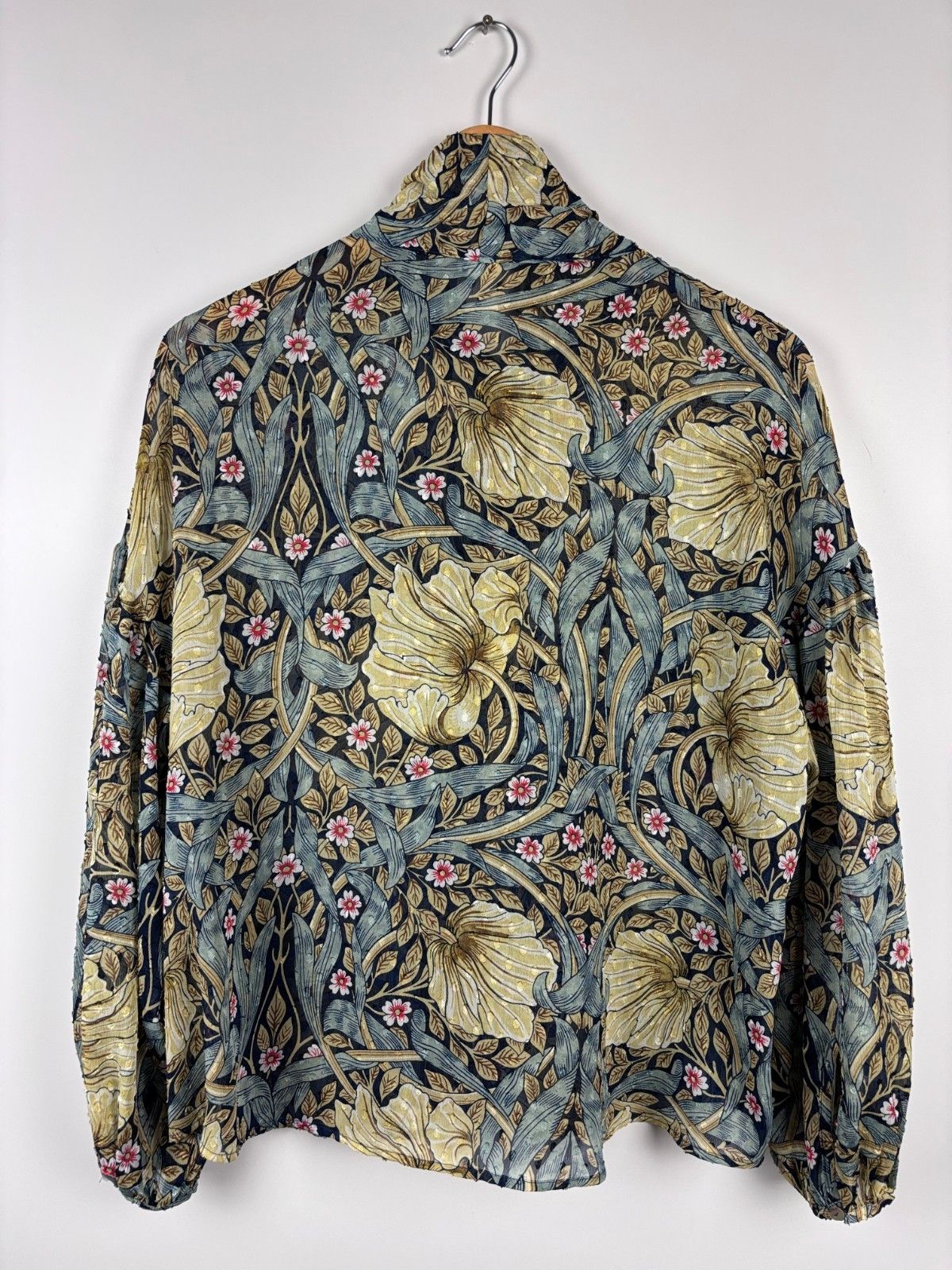 H&M Morris & Co x H&M Floral Chiffon Blouse Multicolor US 6 Size M / US 6-8 / IT 42-44 - 6 Thumbnail