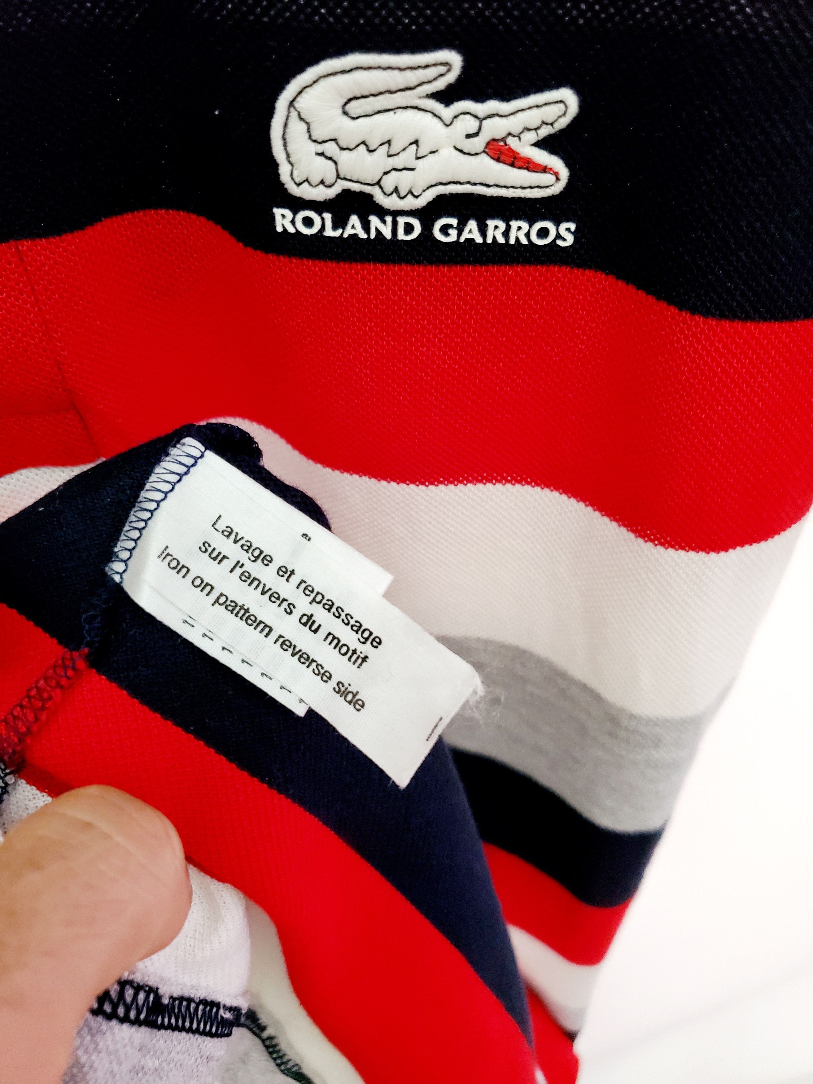 Lacoste × Vintage Lacoste x Roland Garros Tennis Polo Shirt ideal conditio S,M Size US S / EU 44-46 / 1 - 4 Thumbnail