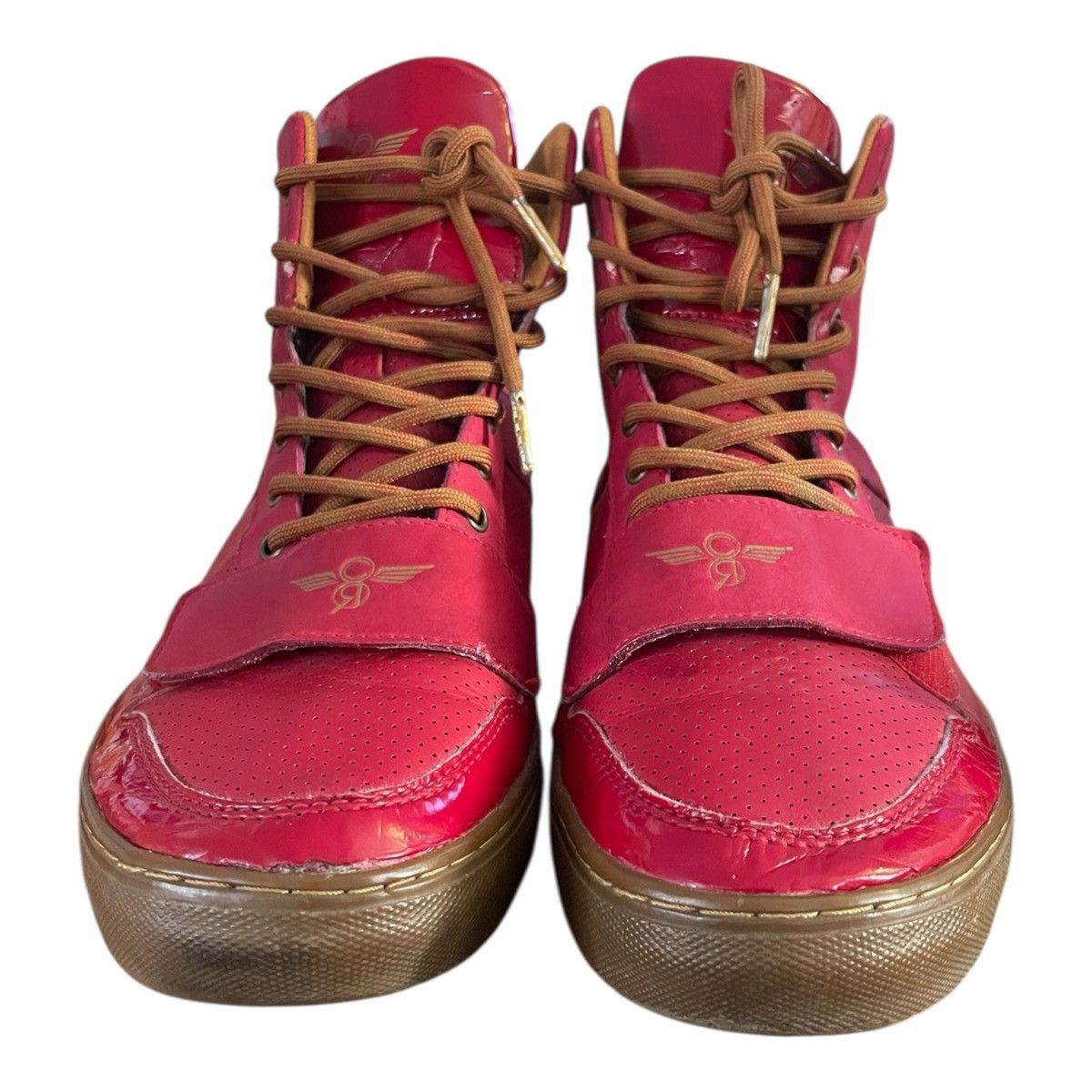 Creative Recreation Creative Recreation Cesario High Top Red Fashion Sneakers Size US 9.5 / EU 42-43 - 6 Thumbnail