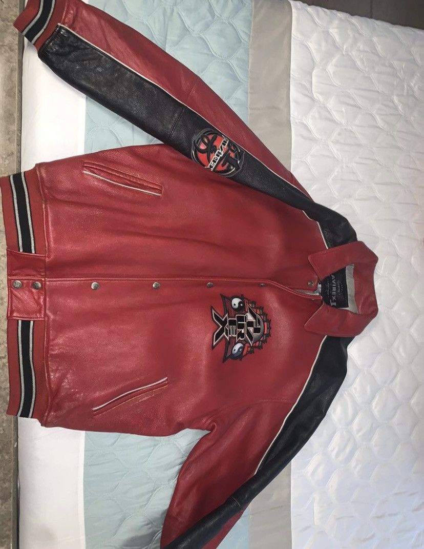 Avirex Avirex Leather jacket (special edition) *vintage* Red/black Size US XXL / EU 58 / 5 - 15 Thumbnail