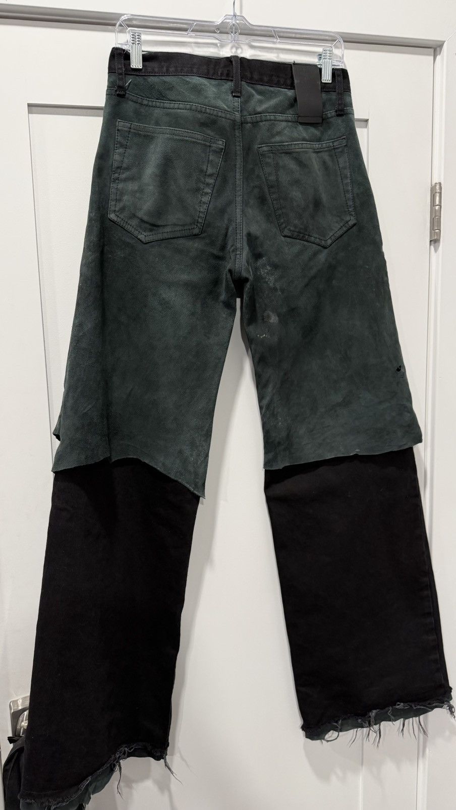 Paradoxe Paris OVERLAID LAMB LEATHER BAGGY JEANS Size US 28 / EU 44 - 7 Thumbnail
