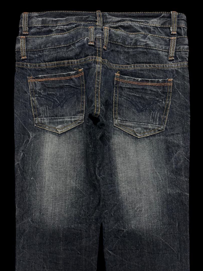 Seditionaries Insane Close Up 🇯🇵 Double Waist Distressed Mudwash Dark Jeans Size US 30 / EU 46 - 17 Thumbnail